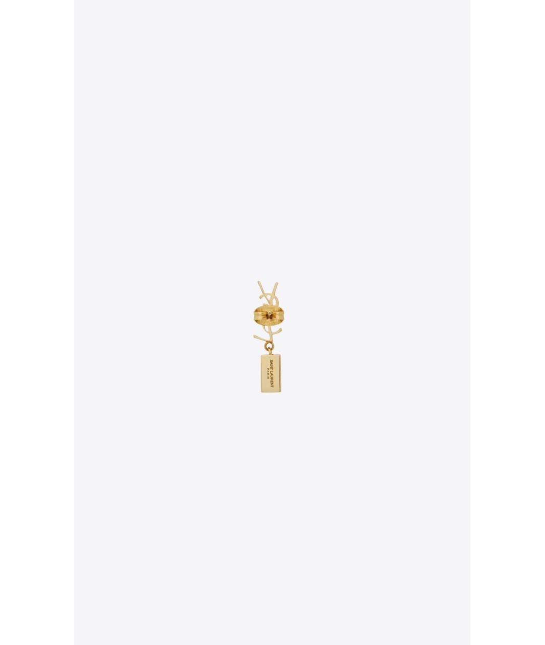 SAINT LAURENT Золотые серьги, фото 3