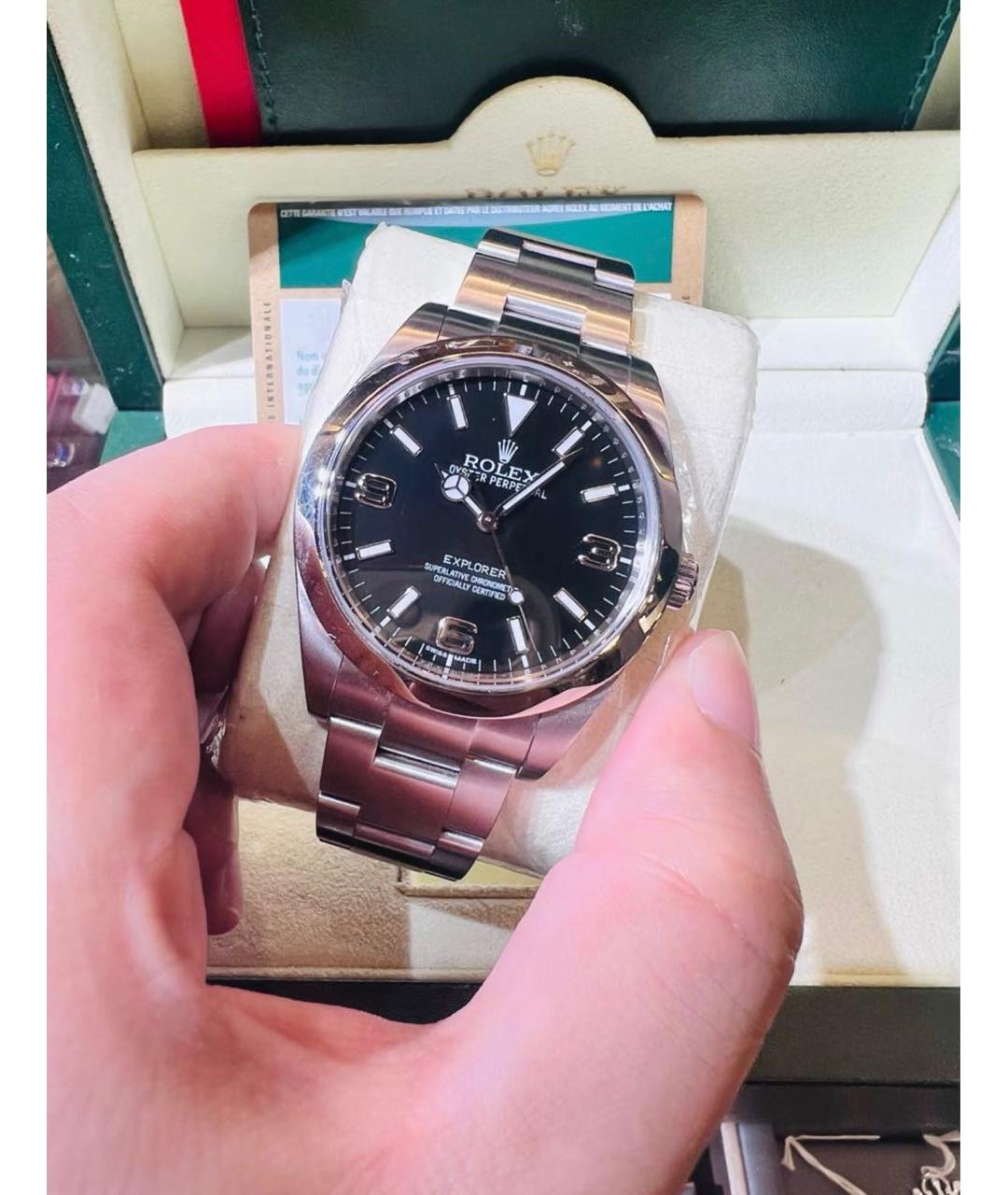 ROLEX Серебряные металлические часы, фото 2
