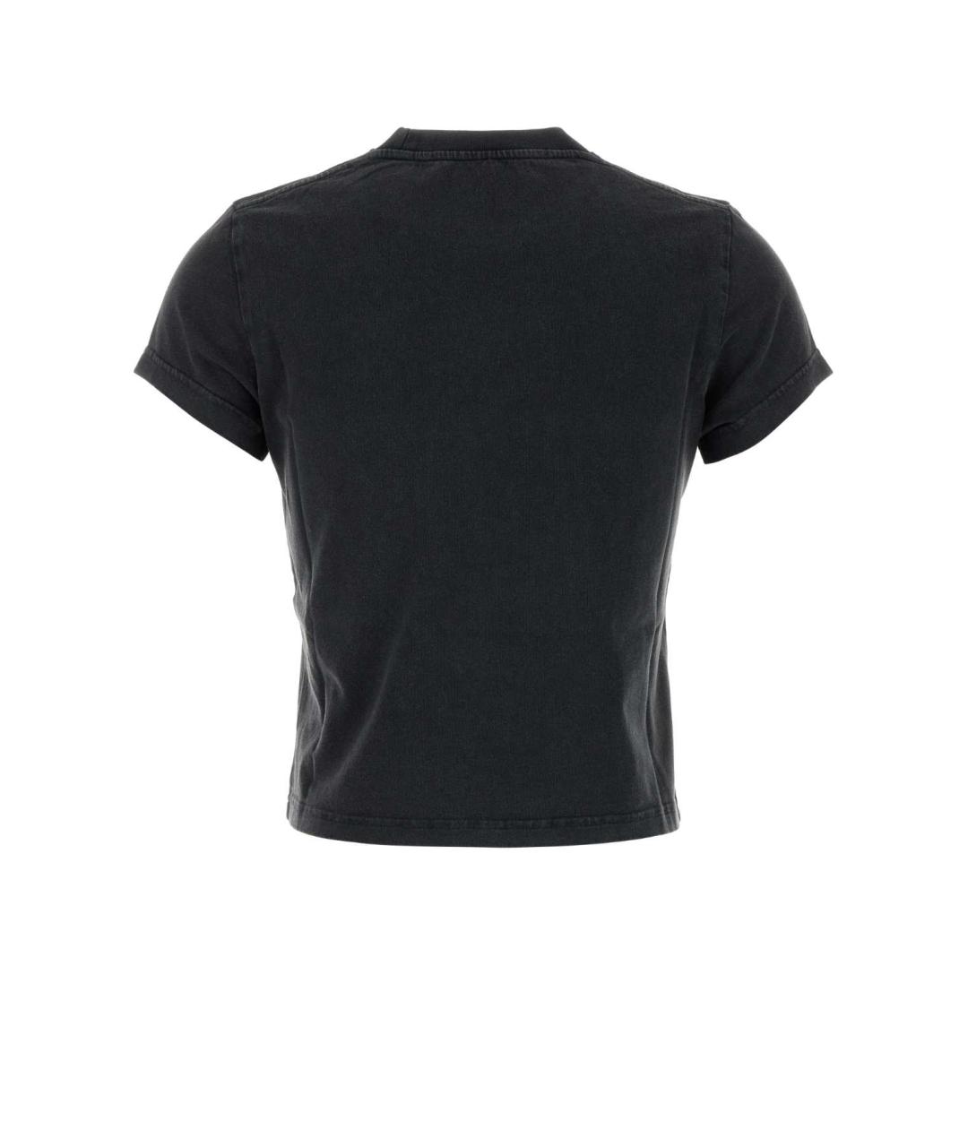 ALEXANDER WANG Черная хлопковая футболка, фото 2