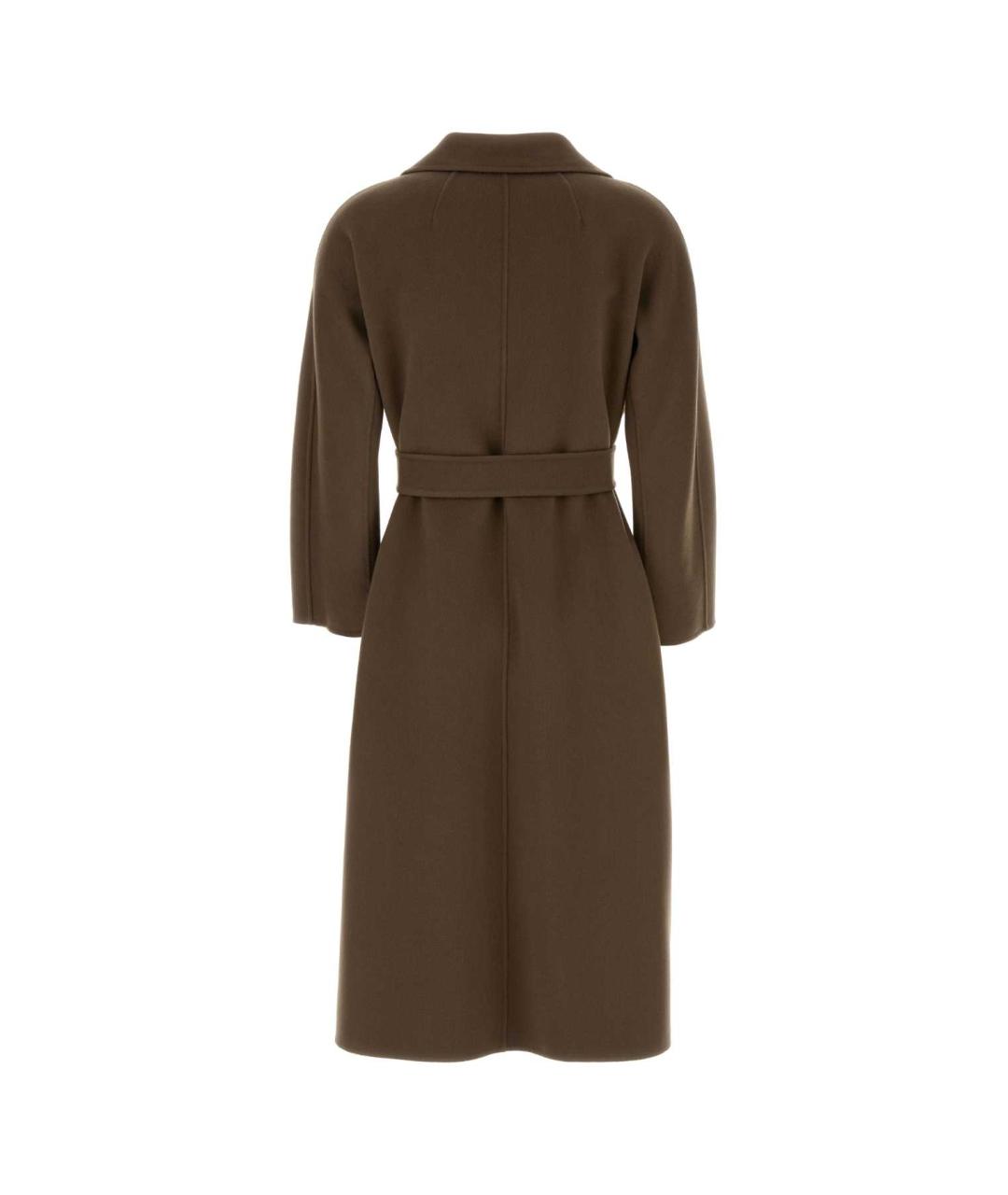 'S MAX MARA Коричневое шерстяное пальто, фото 2