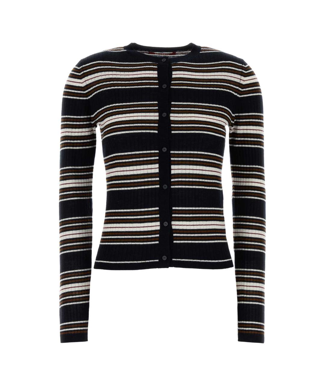 MAX MARA STUDIO Мульти шелковый кардиган, фото 1