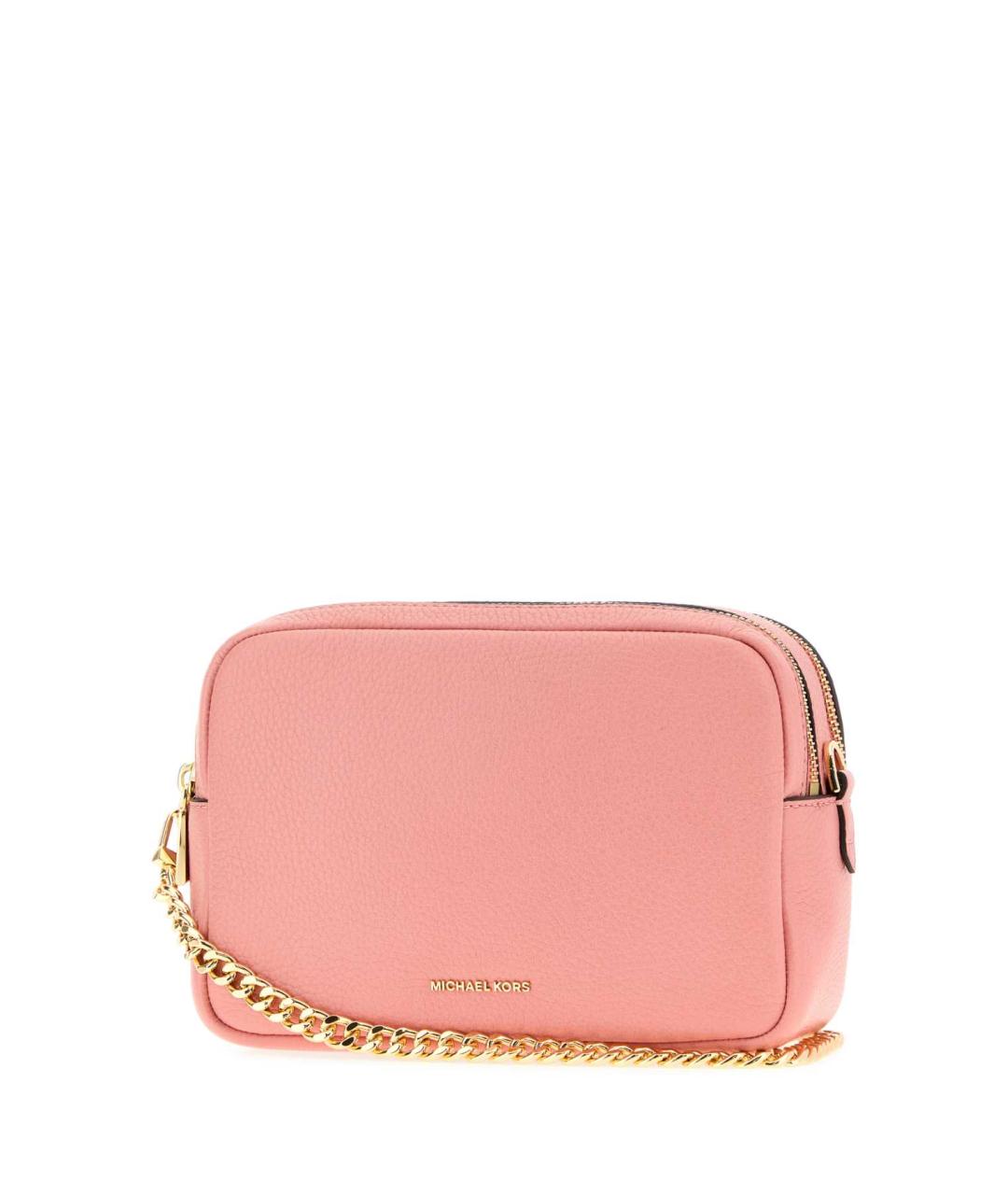 MICHAEL KORS Розовая кожаная сумка через плечо, фото 2