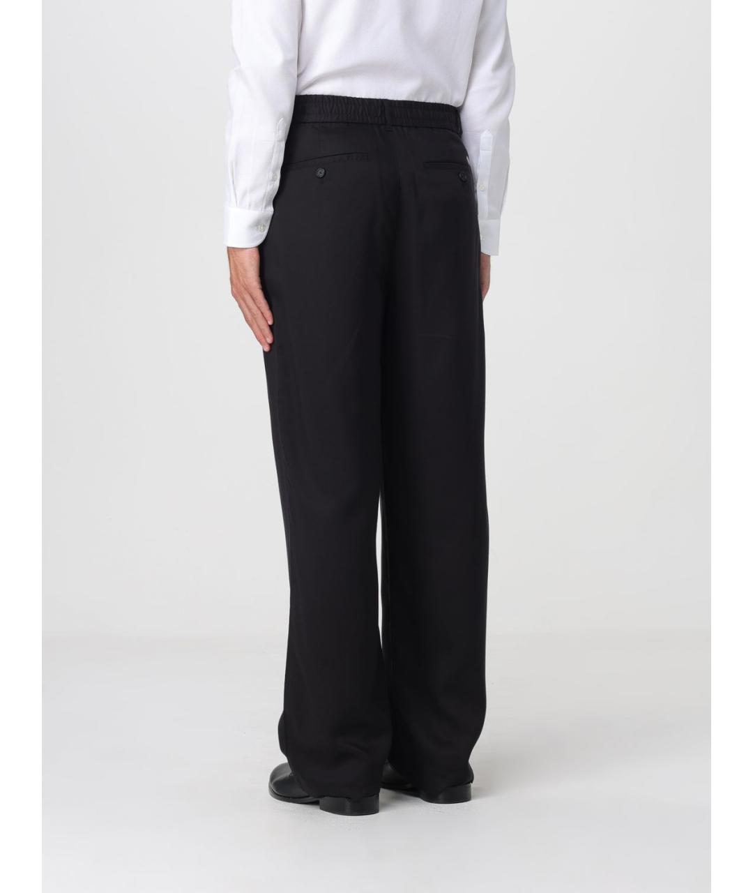 ARMANI EXCHANGE Черные вискозные повседневные брюки, фото 2