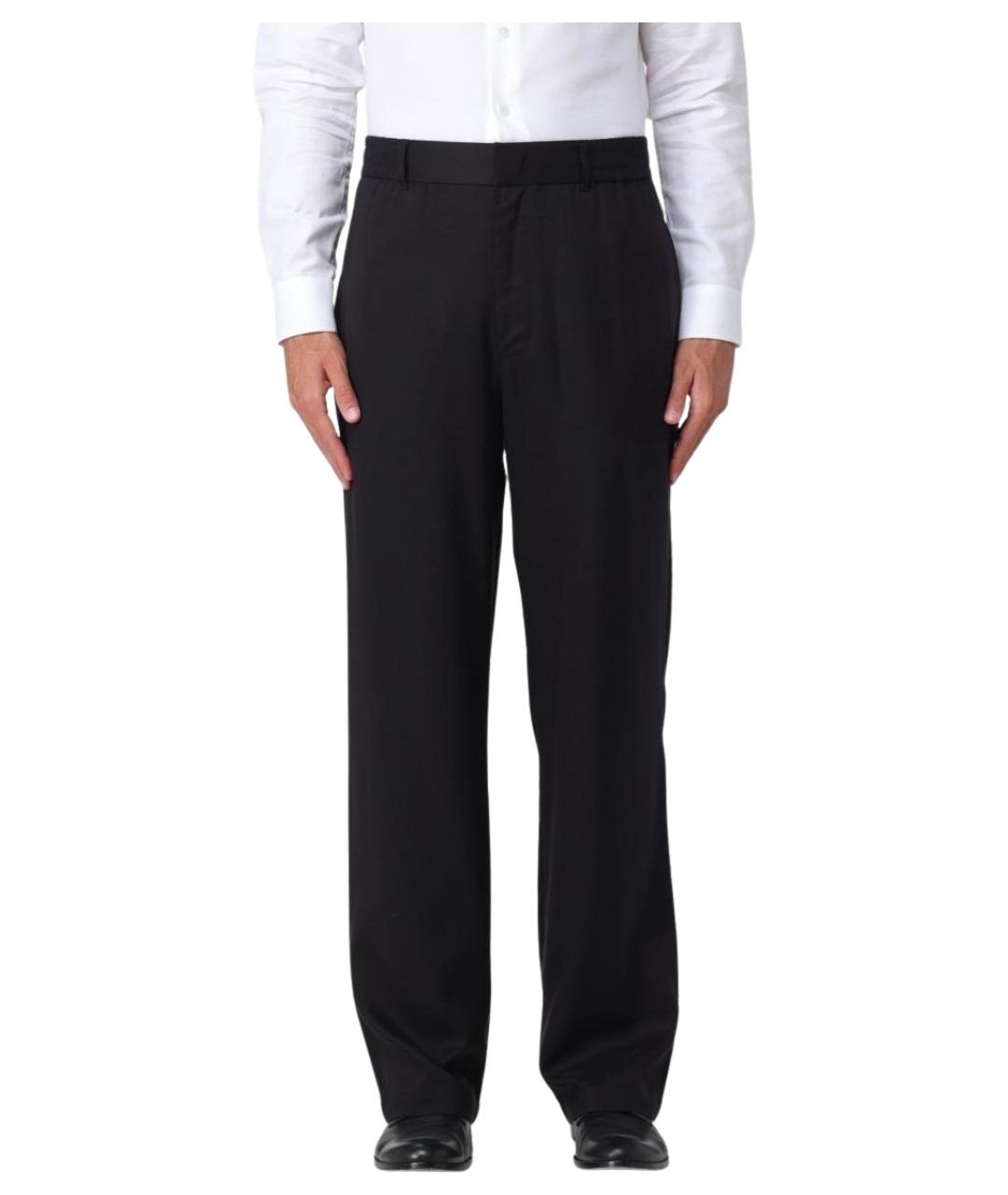 ARMANI EXCHANGE Черные вискозные повседневные брюки, фото 1