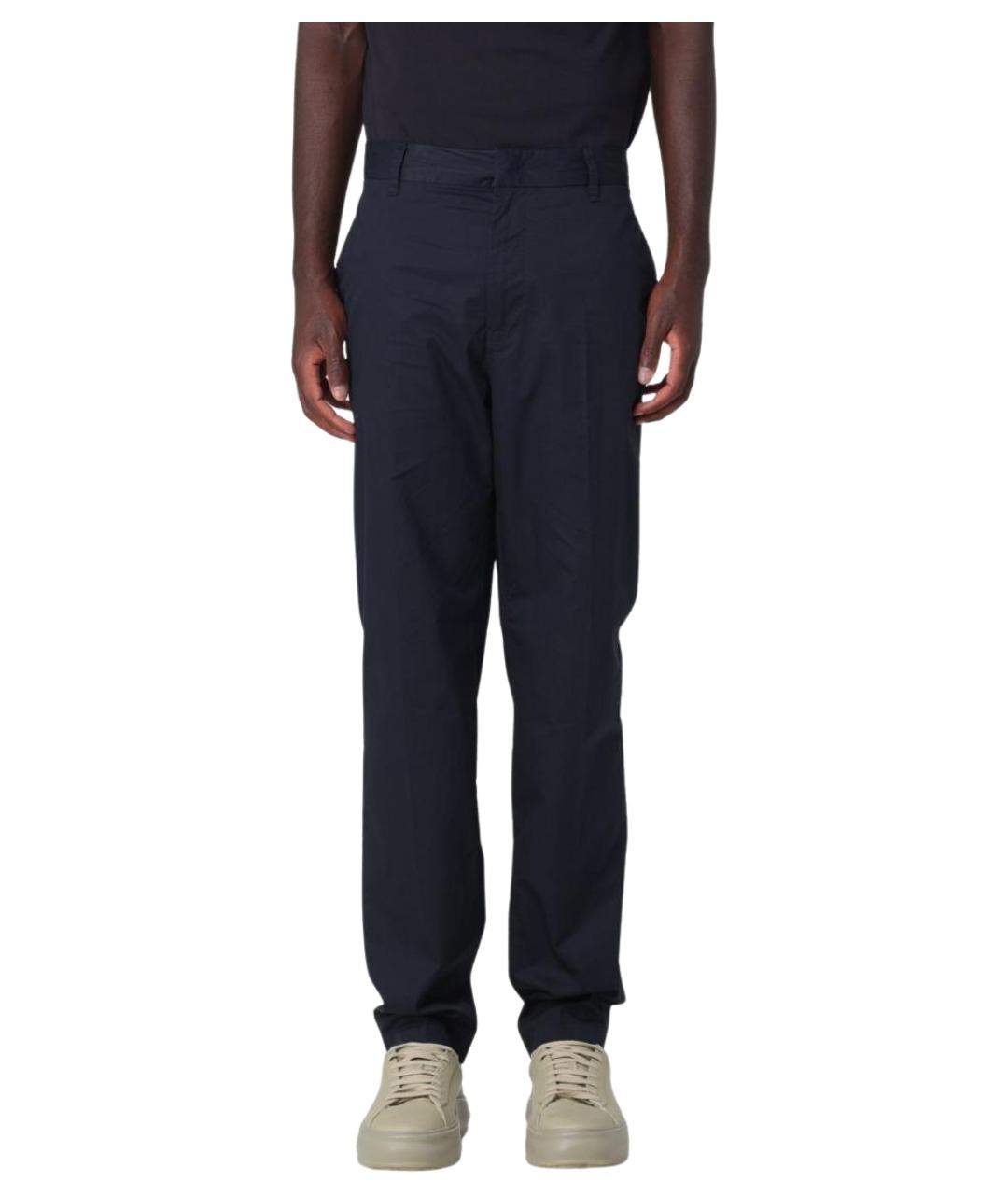ARMANI EXCHANGE Синие хлопковые повседневные брюки, фото 1