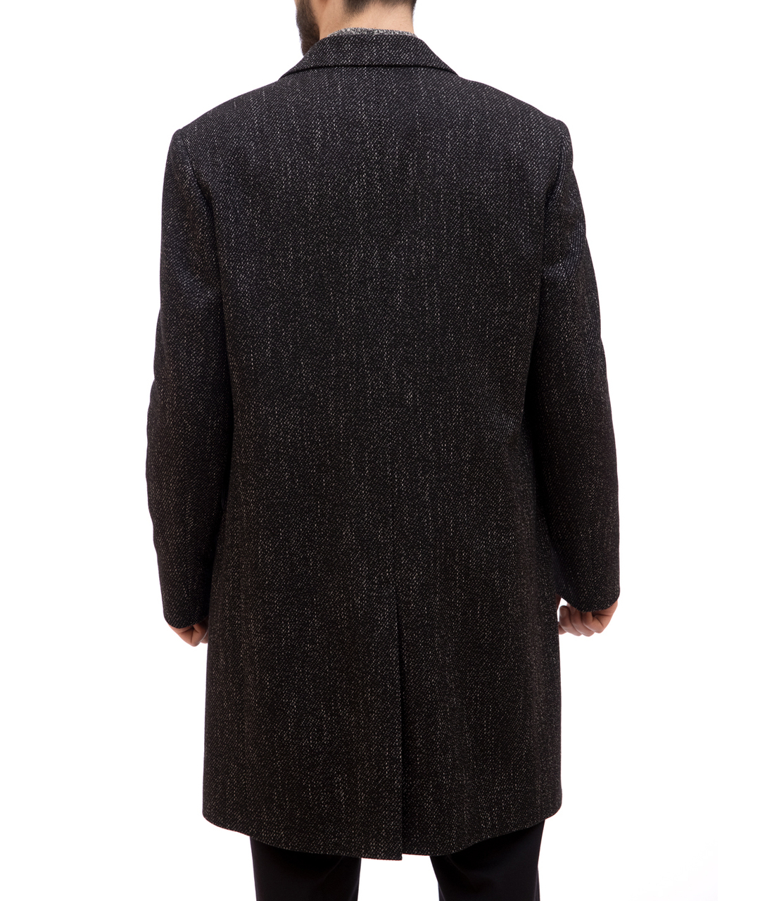 CALVIN KLEIN Серое шерстяное пальто, фото 3