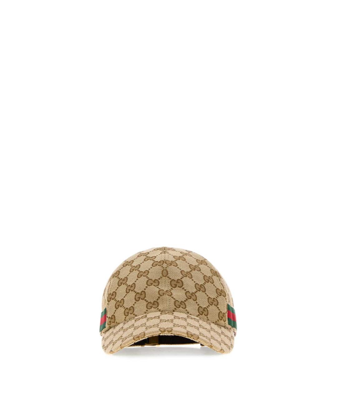 GUCCI Бежевая синтетическая кепка/бейсболка, фото 1