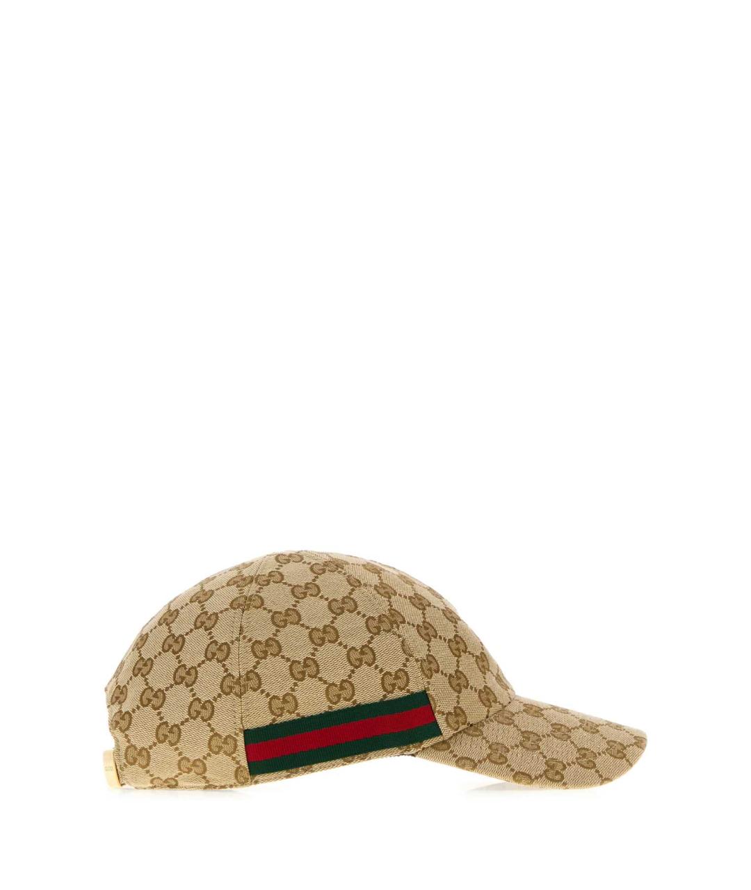 GUCCI Бежевая синтетическая кепка/бейсболка, фото 2