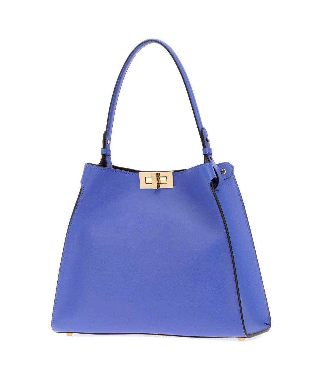 FENDI Синяя кожаная сумка тоут, фото 2