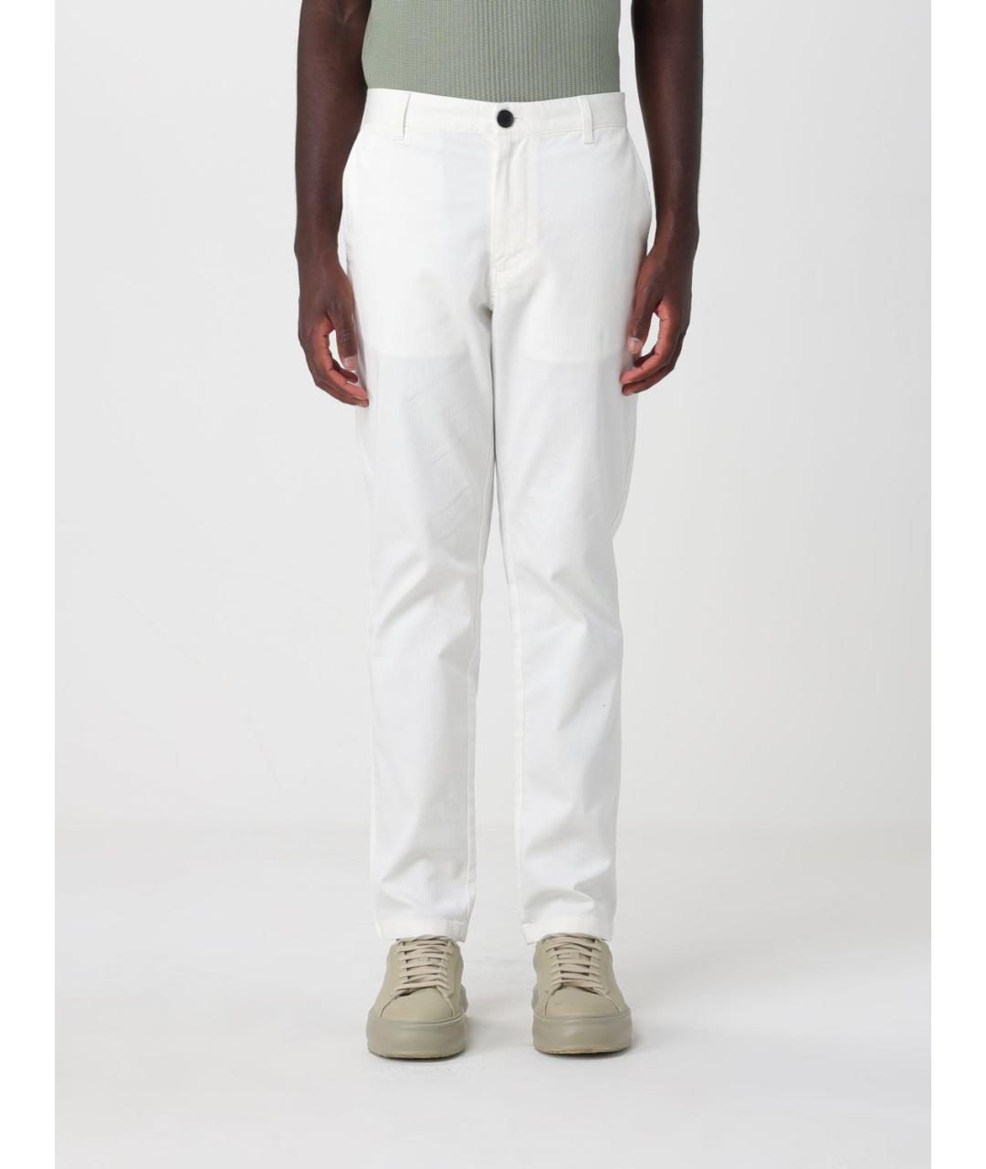 ARMANI EXCHANGE Белые хлопковые повседневные брюки, фото 4