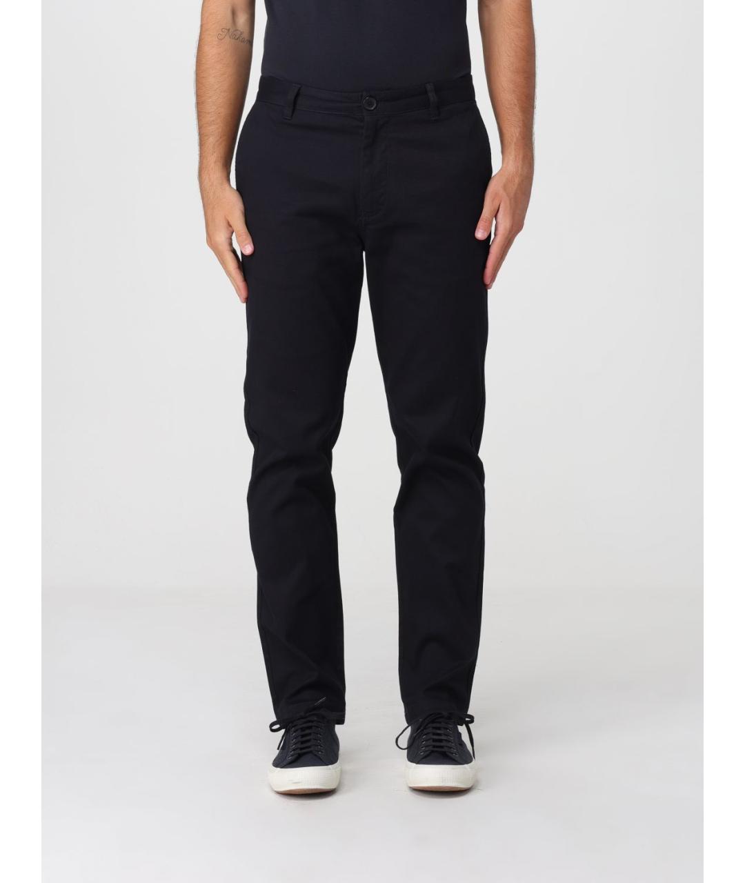 ARMANI EXCHANGE Синие хлопковые повседневные брюки, фото 4