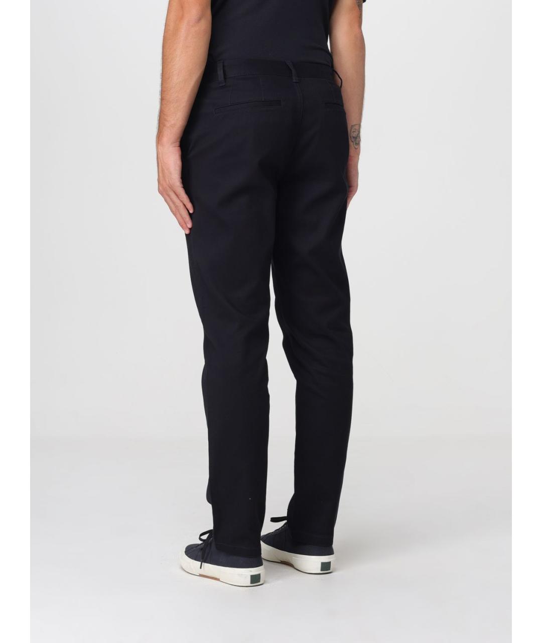 ARMANI EXCHANGE Синие хлопковые повседневные брюки, фото 2