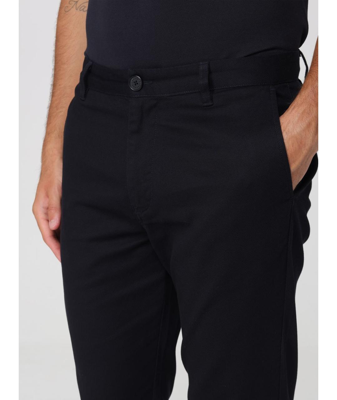 ARMANI EXCHANGE Синие хлопковые повседневные брюки, фото 3