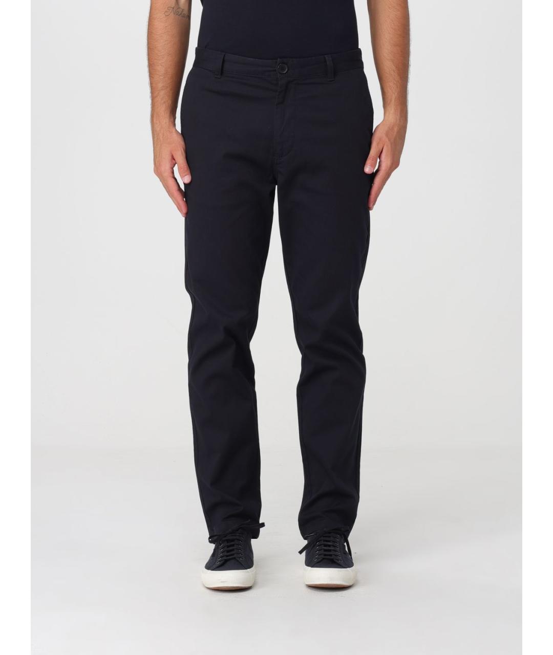 ARMANI EXCHANGE Синие хлопковые повседневные брюки, фото 3