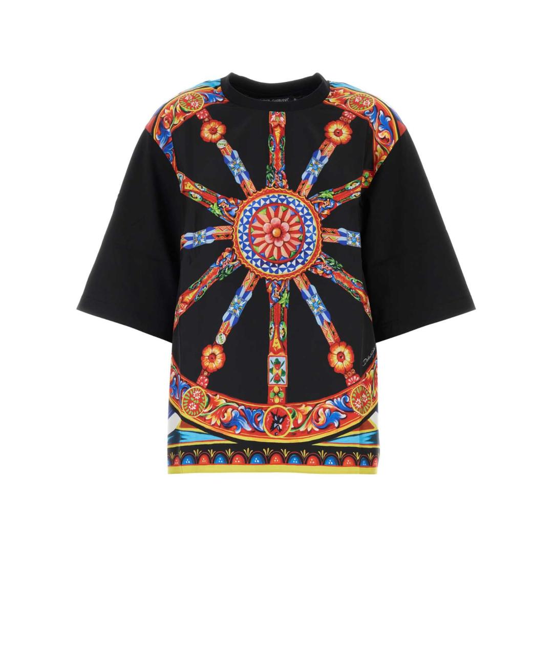 DOLCE&GABBANA Мульти хлопковая футболка, фото 1