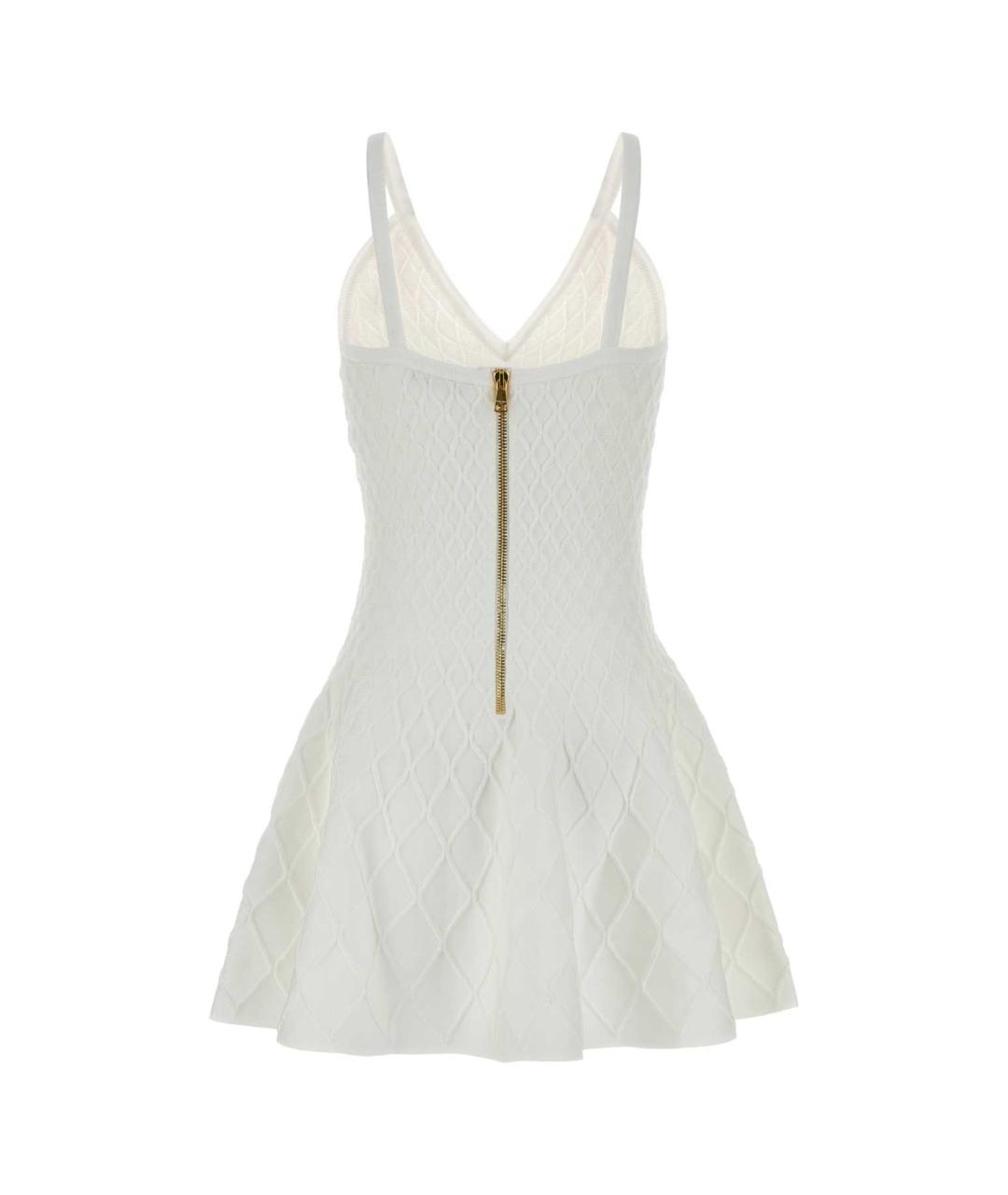 BALMAIN Белое вискозное повседневное платье, фото 2