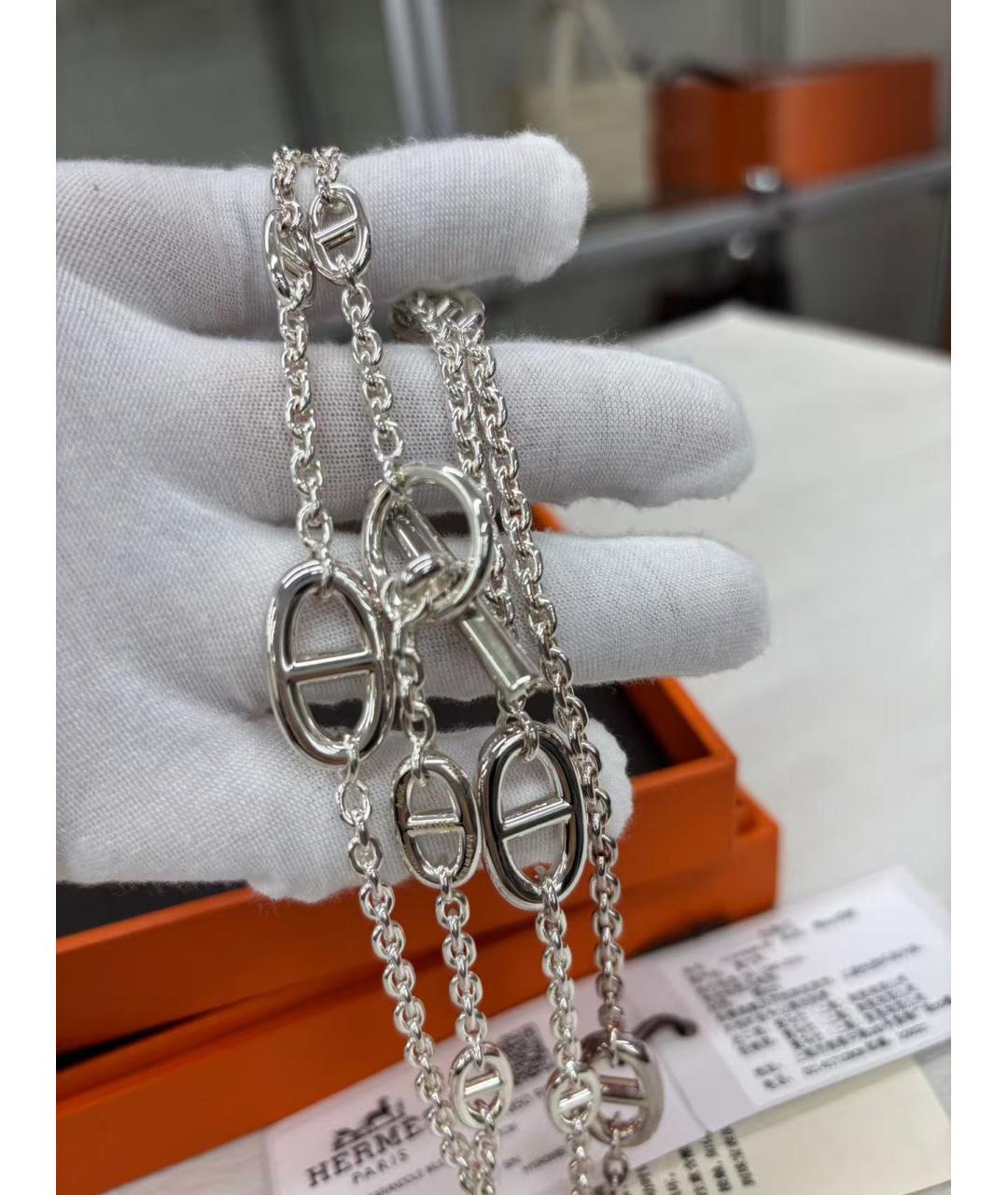 HERMES Серебряное колье, фото 5