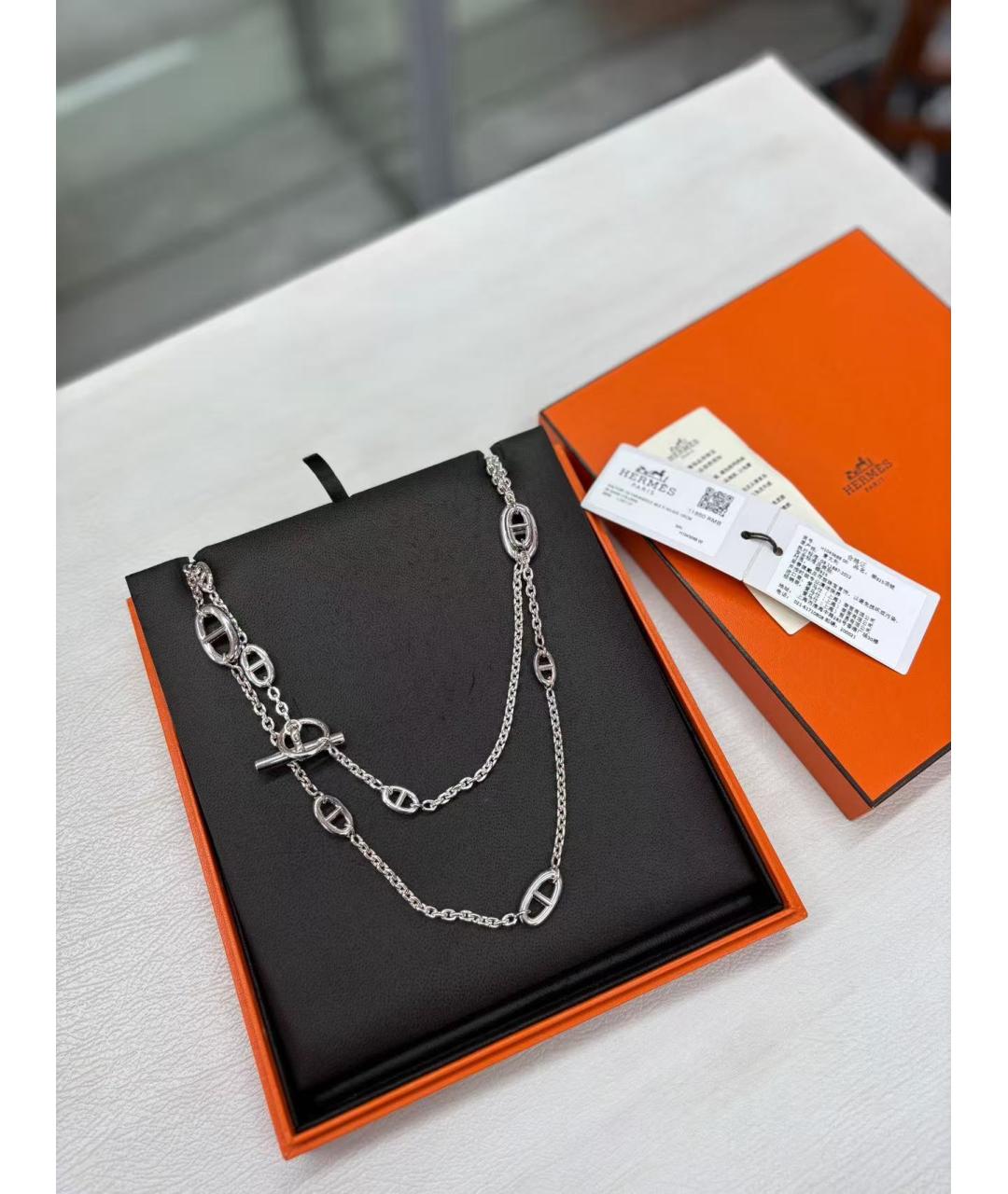 HERMES Серебряное колье, фото 4