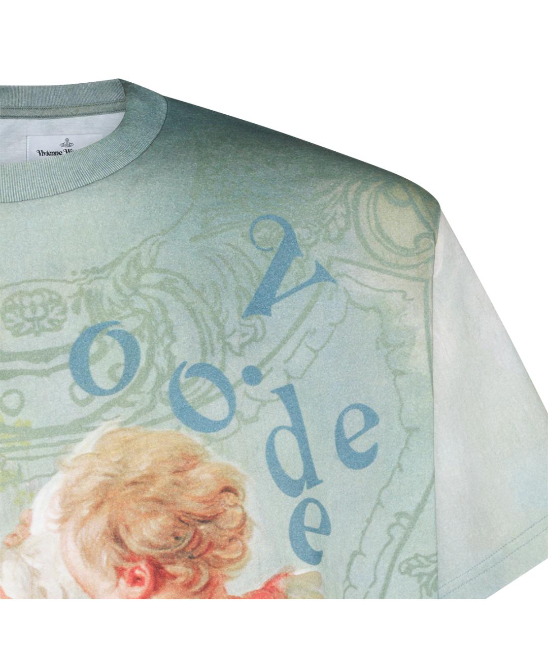 VIVIENNE WESTWOOD Мульти хлопковая футболка, фото 3