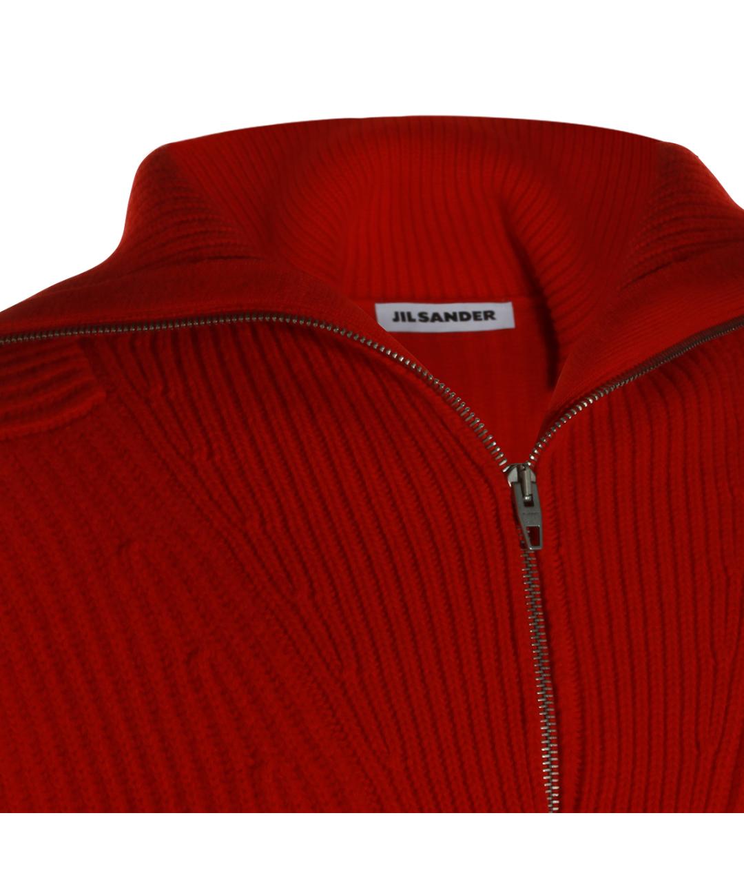 JIL SANDER Красный шерстяной джемпер / свитер, фото 3