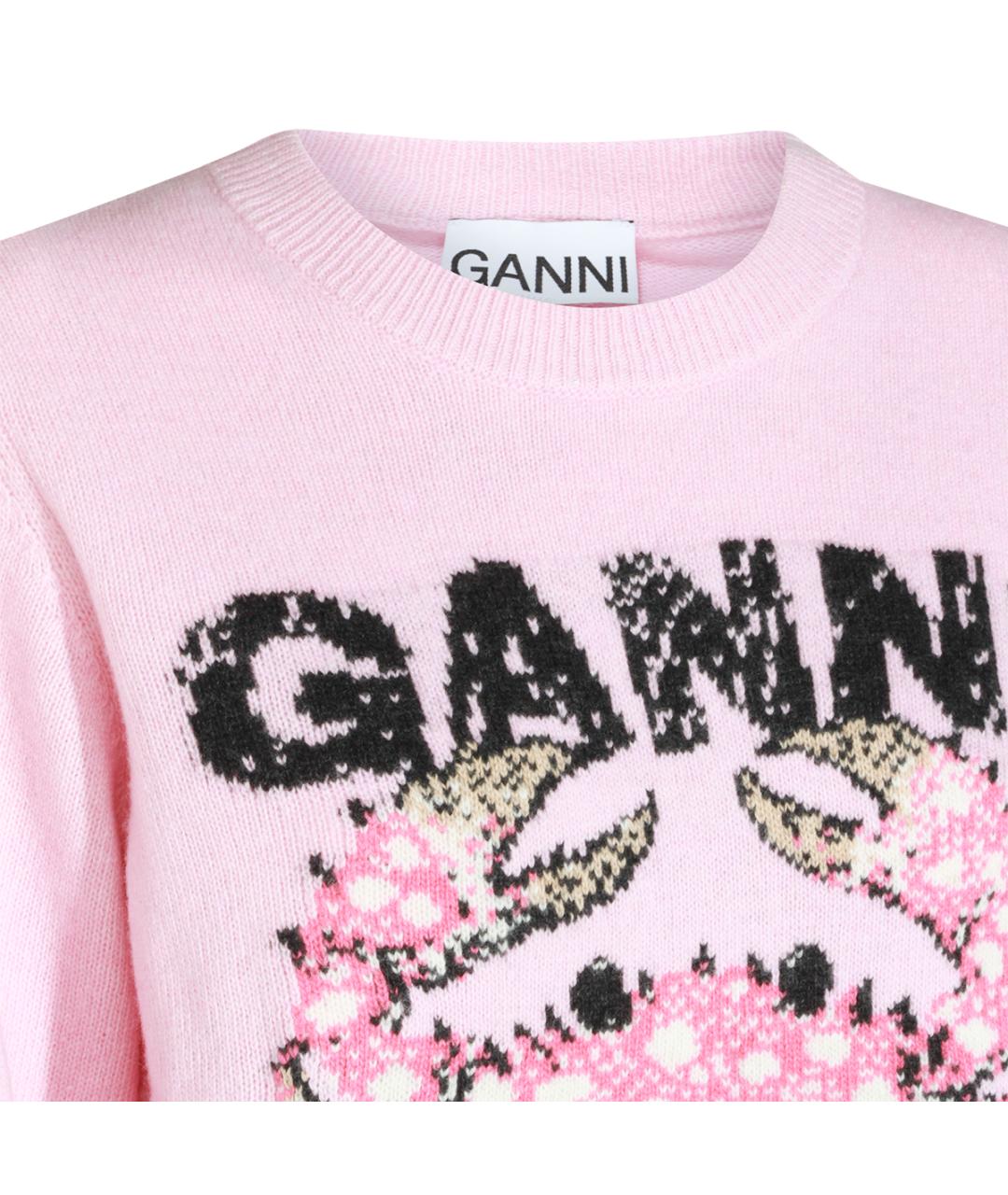 GANNI Розовый джемпер / свитер, фото 3