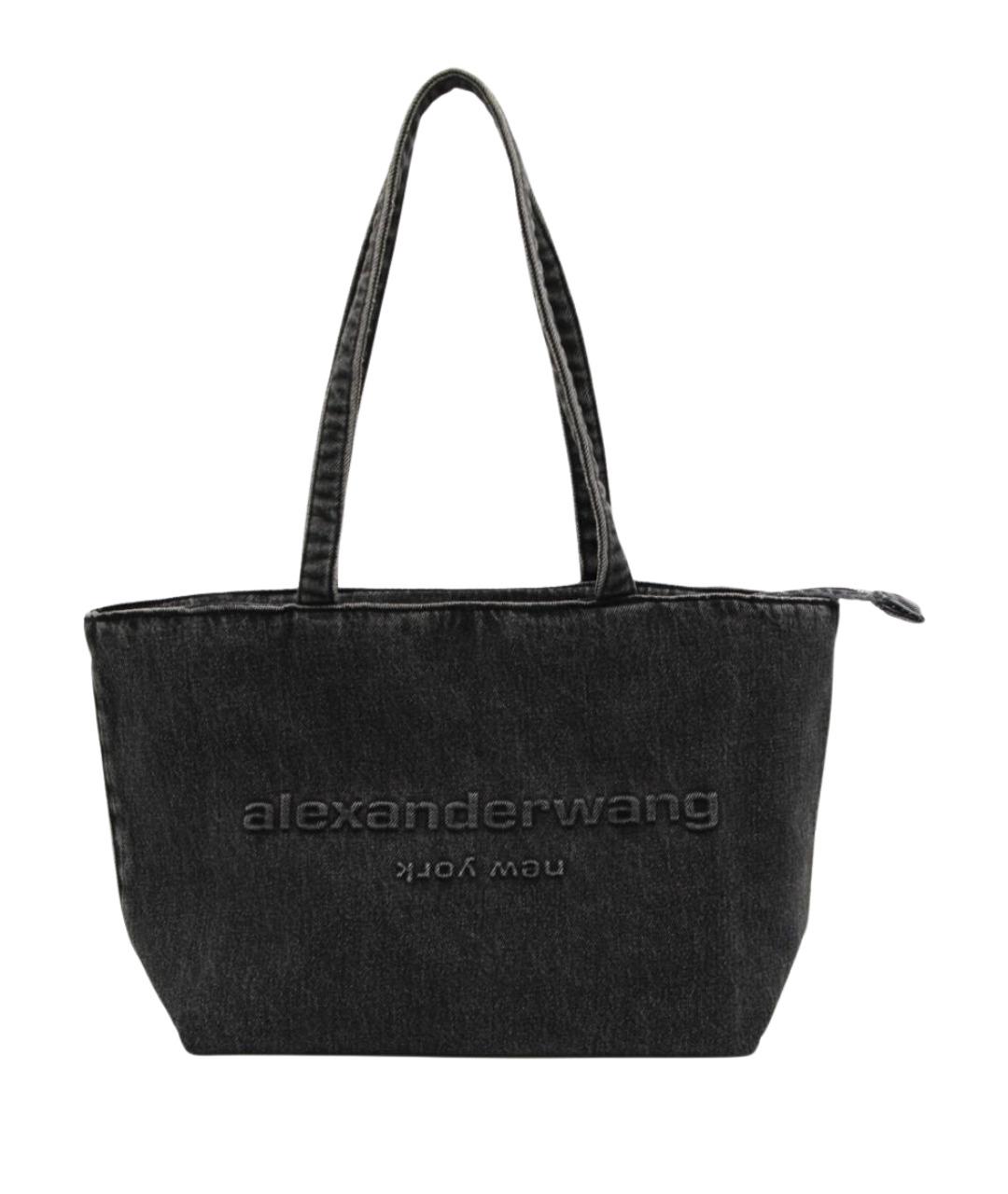 ALEXANDER WANG Серая хлопковая сумка тоут, фото 1