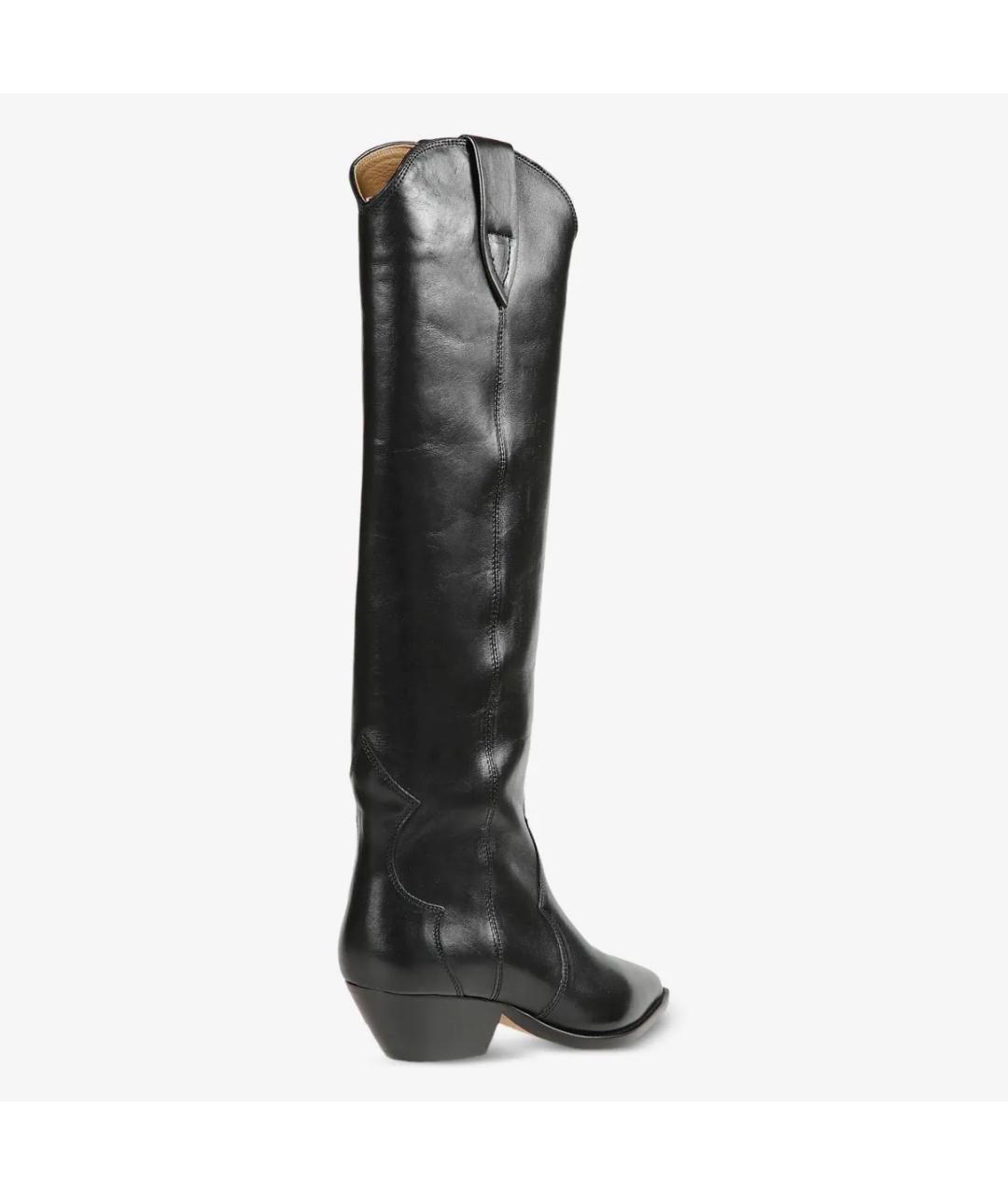 ISABEL MARANT Черные кожаные сапоги, фото 2