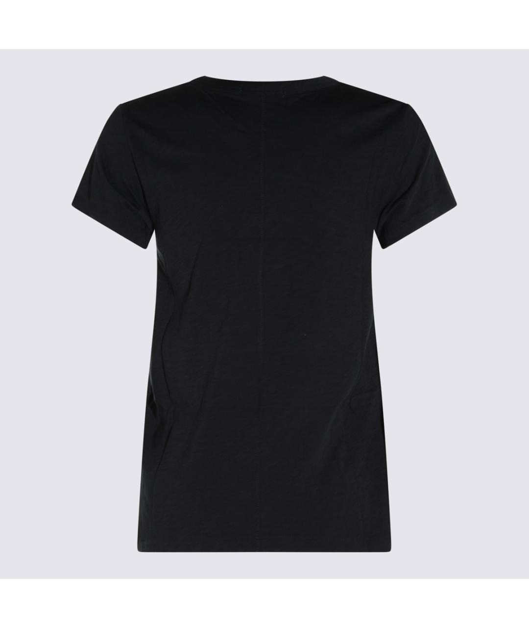 RAG & BONE Черная хлопковая футболка, фото 2