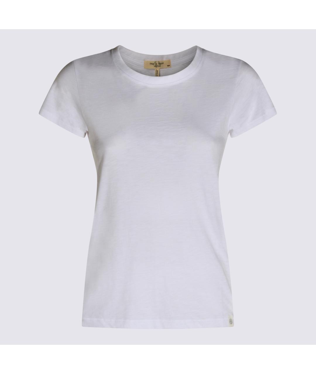 RAG & BONE Белая хлопковая футболка, фото 4