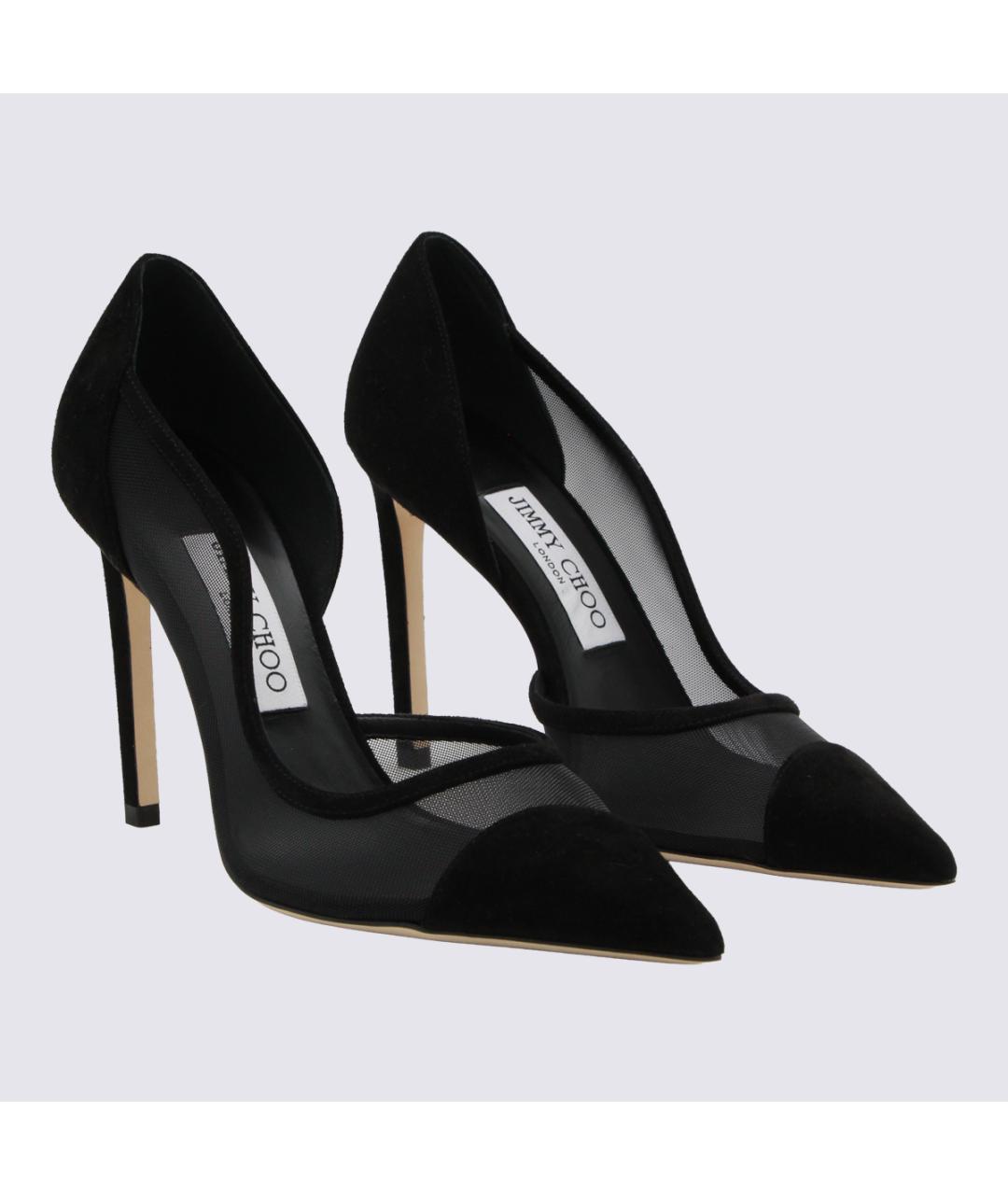 JIMMY CHOO Черные текстильные туфли, фото 2