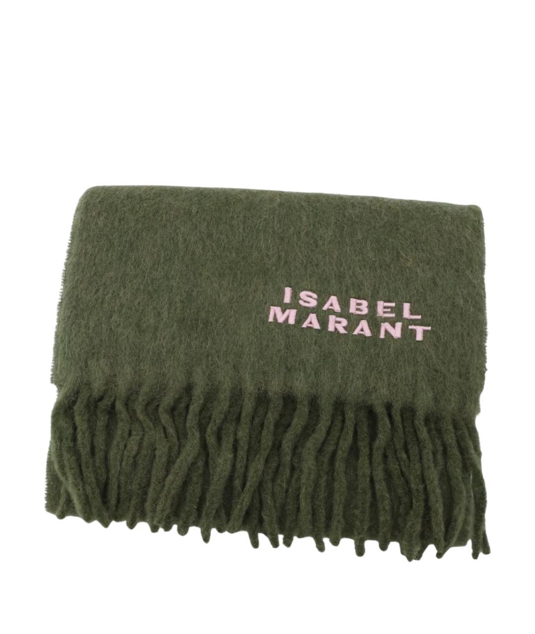 ISABEL MARANT Хаки шарф, фото 1