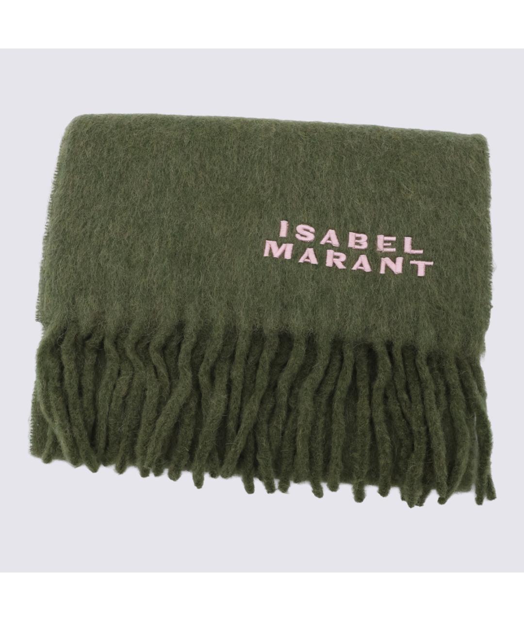 ISABEL MARANT Хаки шарф, фото 3