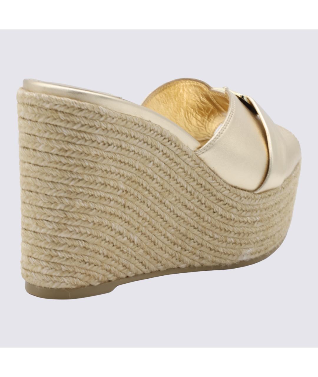 JIMMY CHOO Золотые сандалии, фото 3