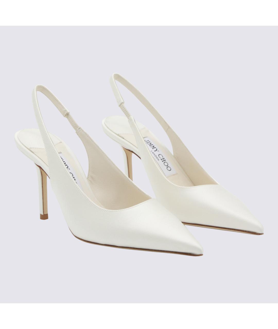 JIMMY CHOO Белые текстильные туфли, фото 2