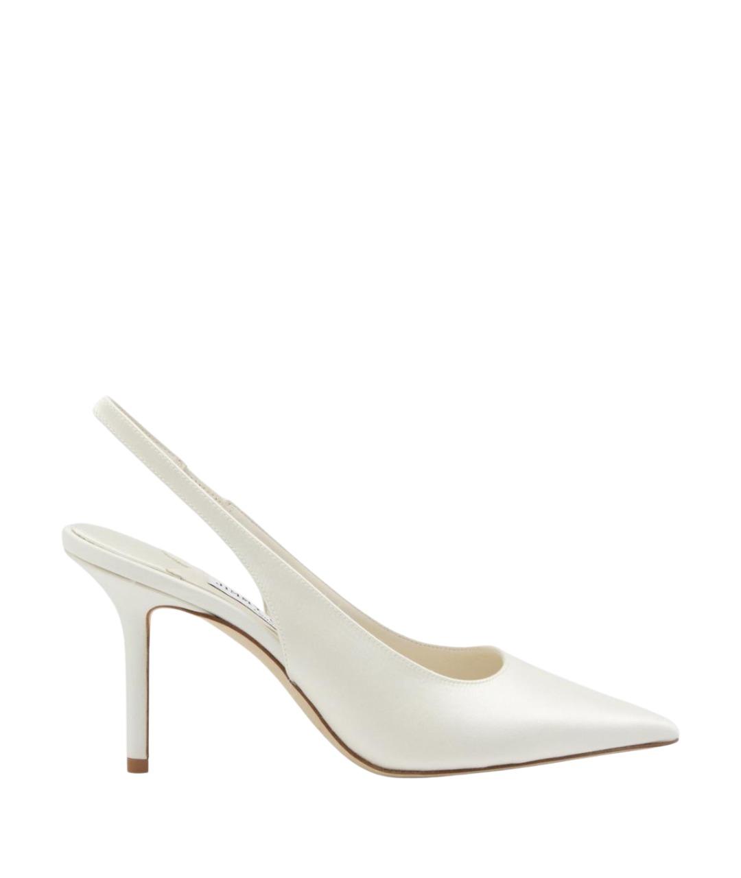 JIMMY CHOO Белые текстильные туфли, фото 1