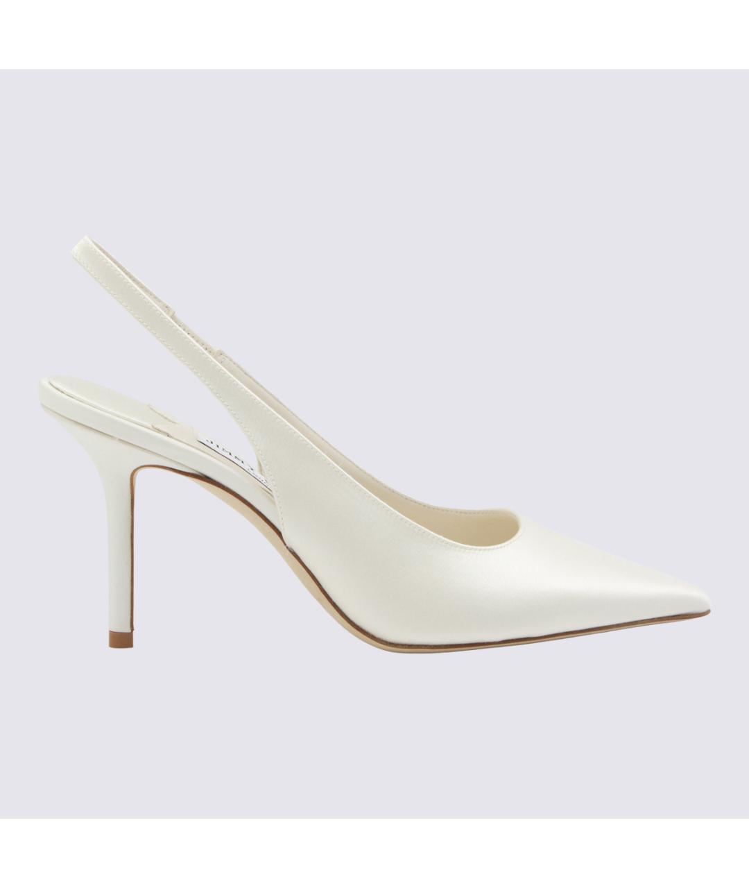 JIMMY CHOO Белые текстильные туфли, фото 5