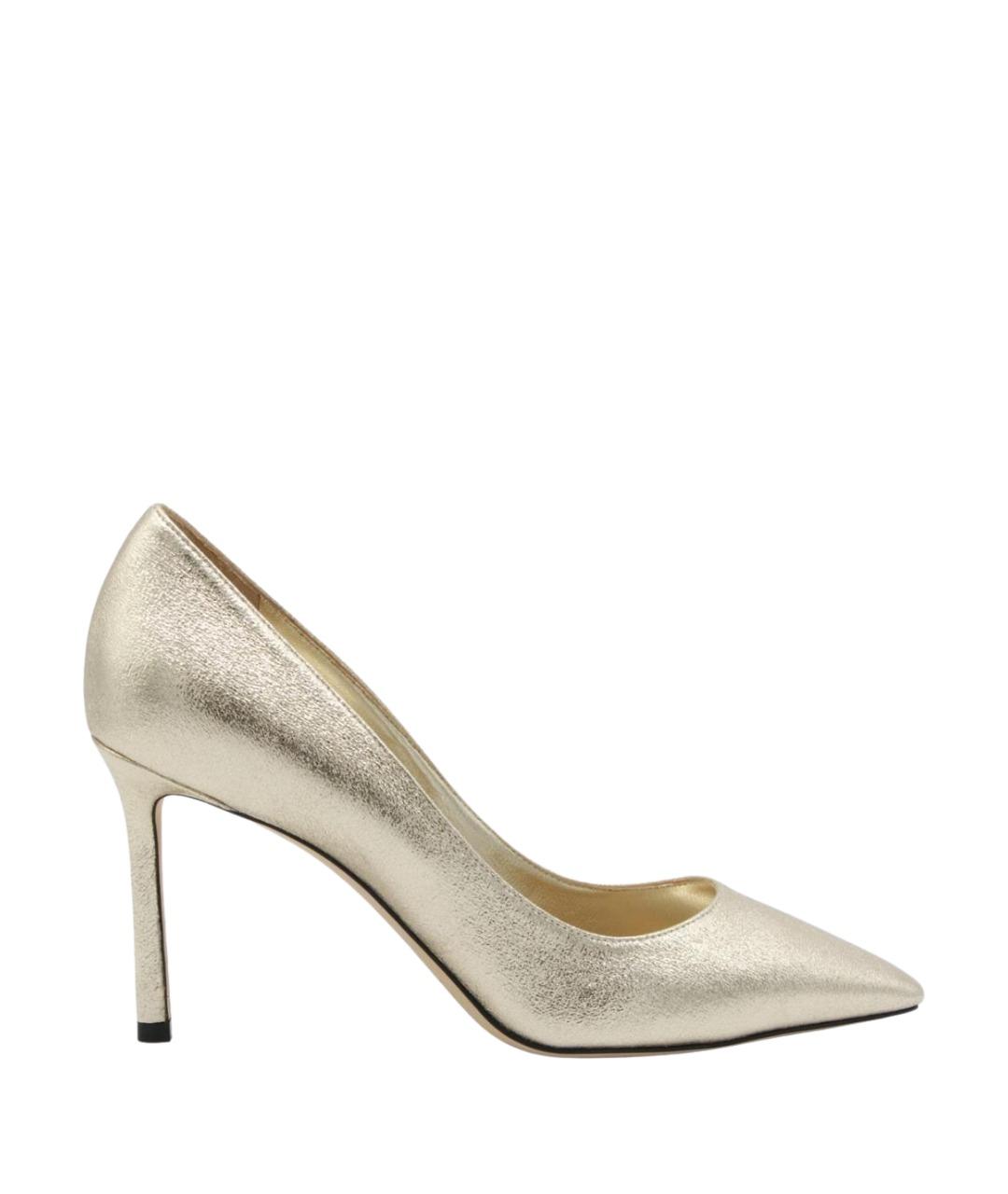 JIMMY CHOO Серебряные текстильные туфли, фото 1