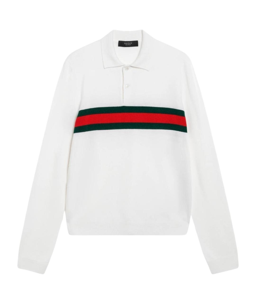 GUCCI Белый кашемировый джемпер / свитер, фото 1