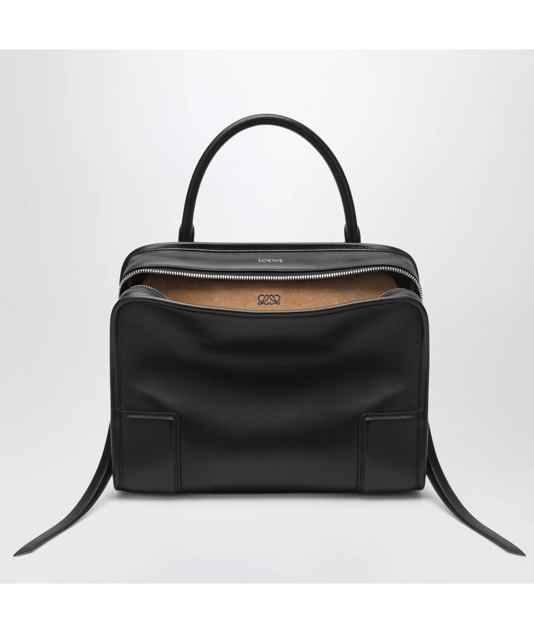 LOEWE Черная кожаная сумка тоут, фото 3