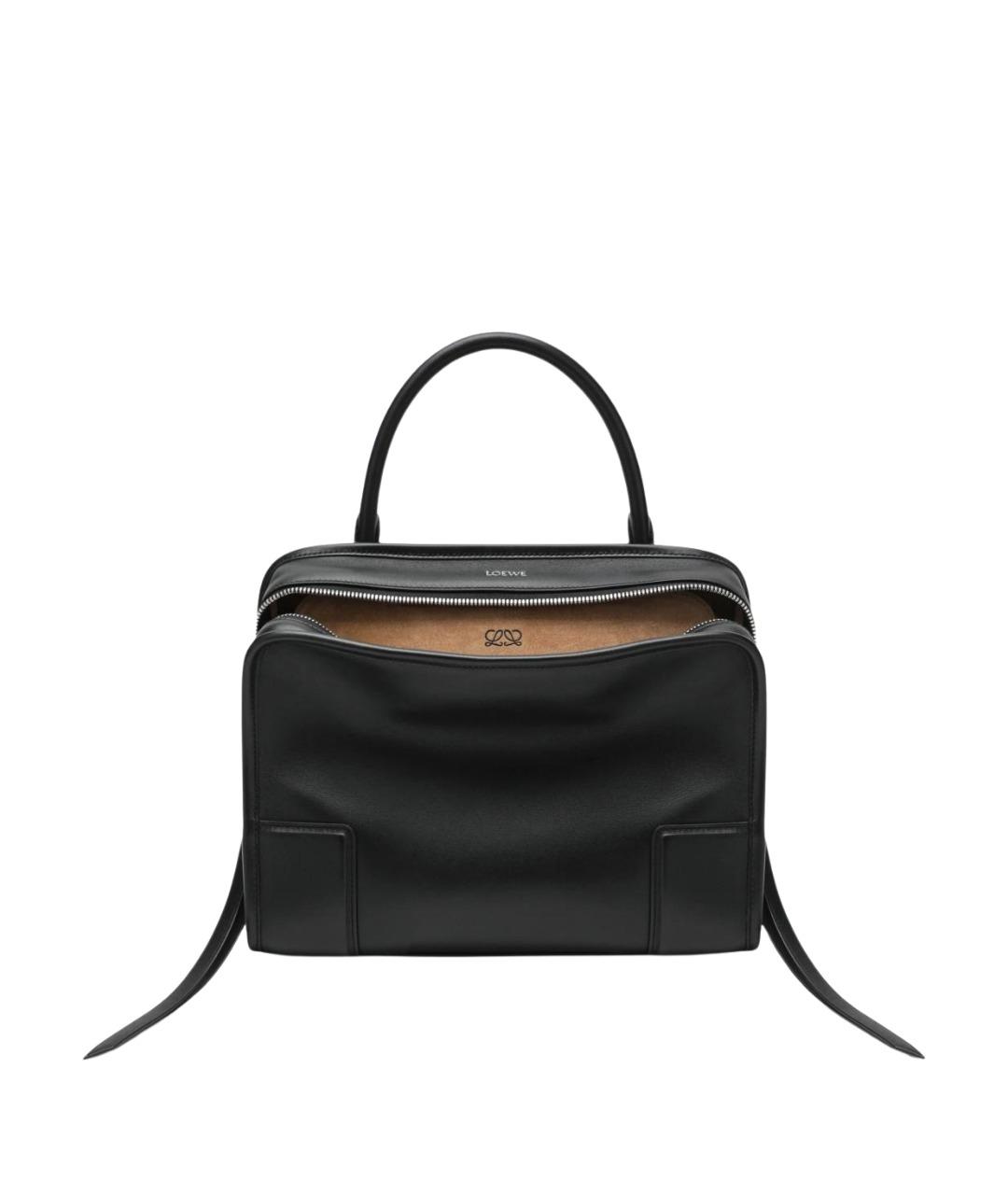 LOEWE Черная кожаная сумка тоут, фото 1