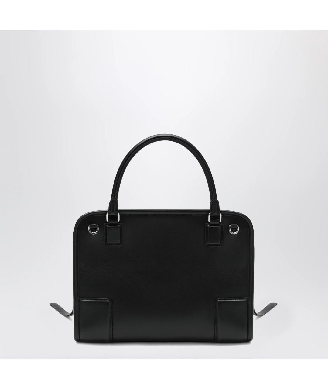 LOEWE Черная кожаная сумка тоут, фото 2