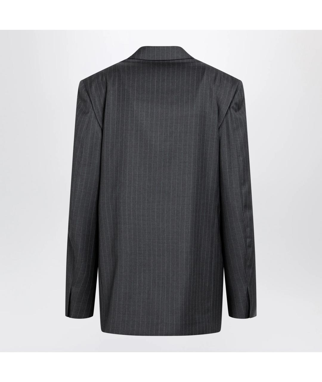 GUCCI Серый шерстяной жакет/пиджак, фото 2