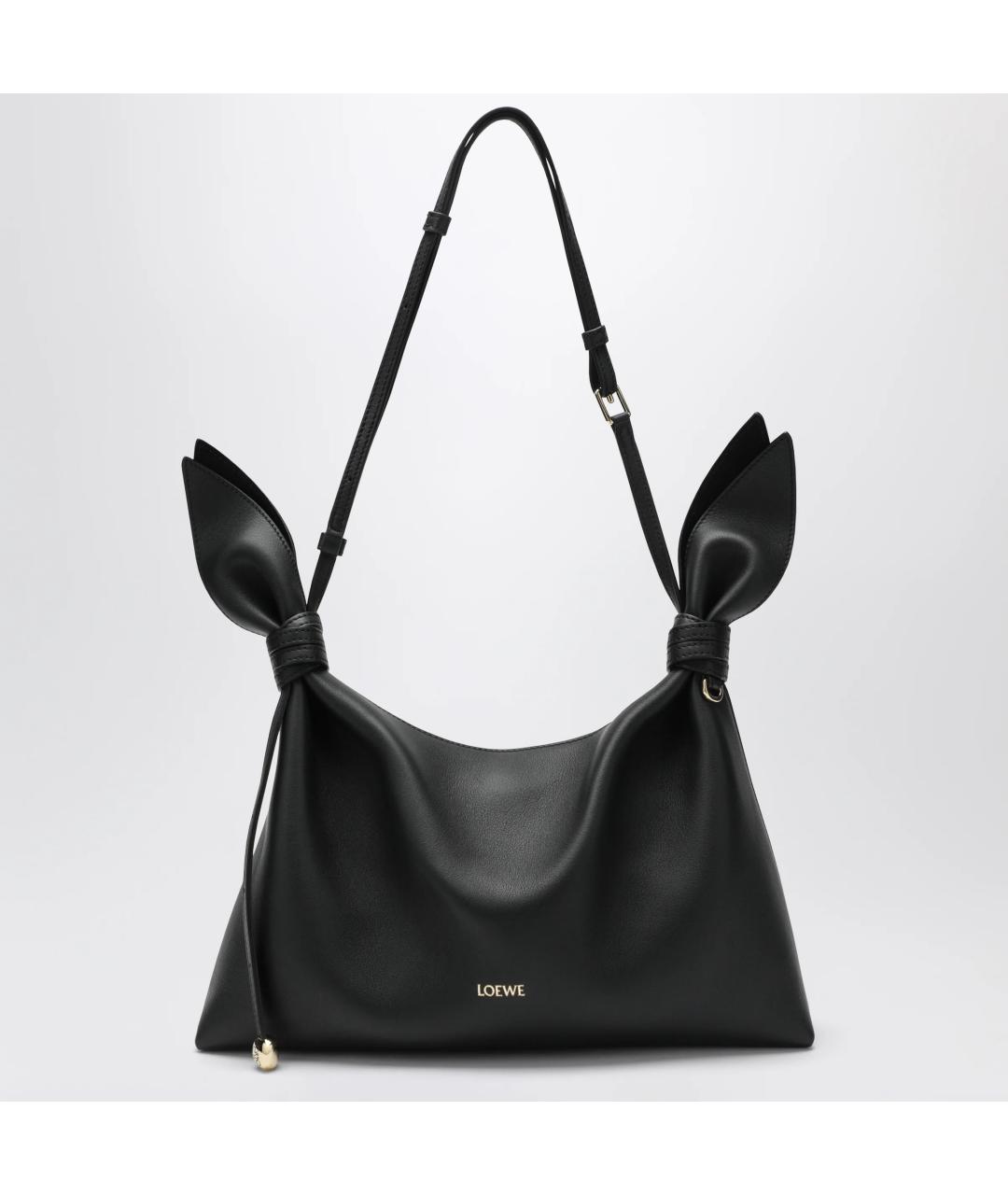 LOEWE Черная кожаная сумка через плечо, фото 3