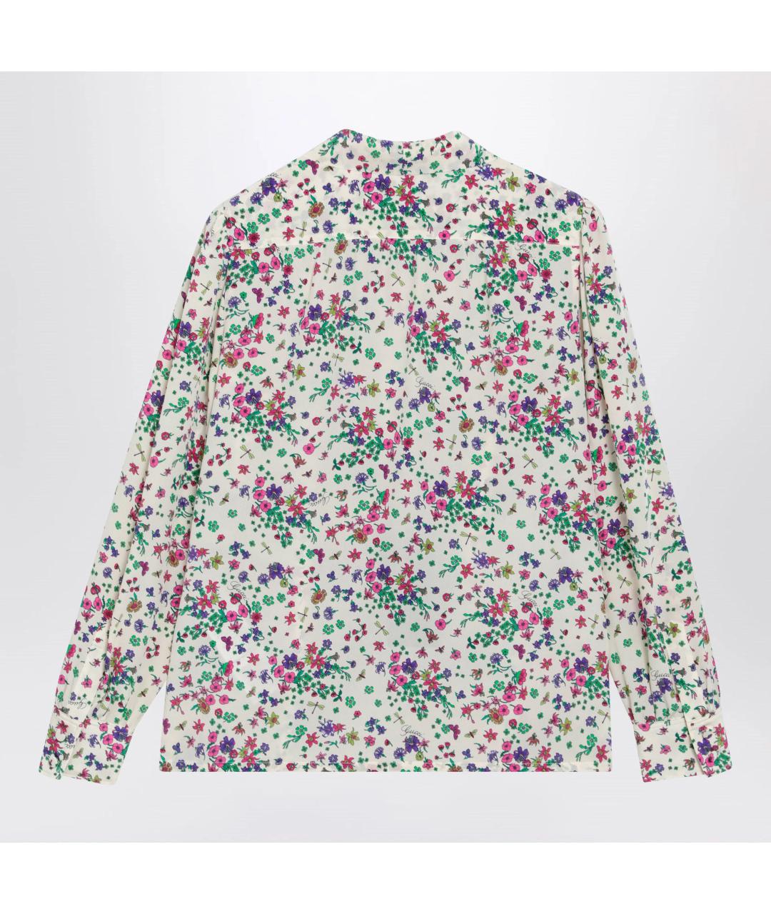 GUCCI Мульти шелковая рубашка, фото 2