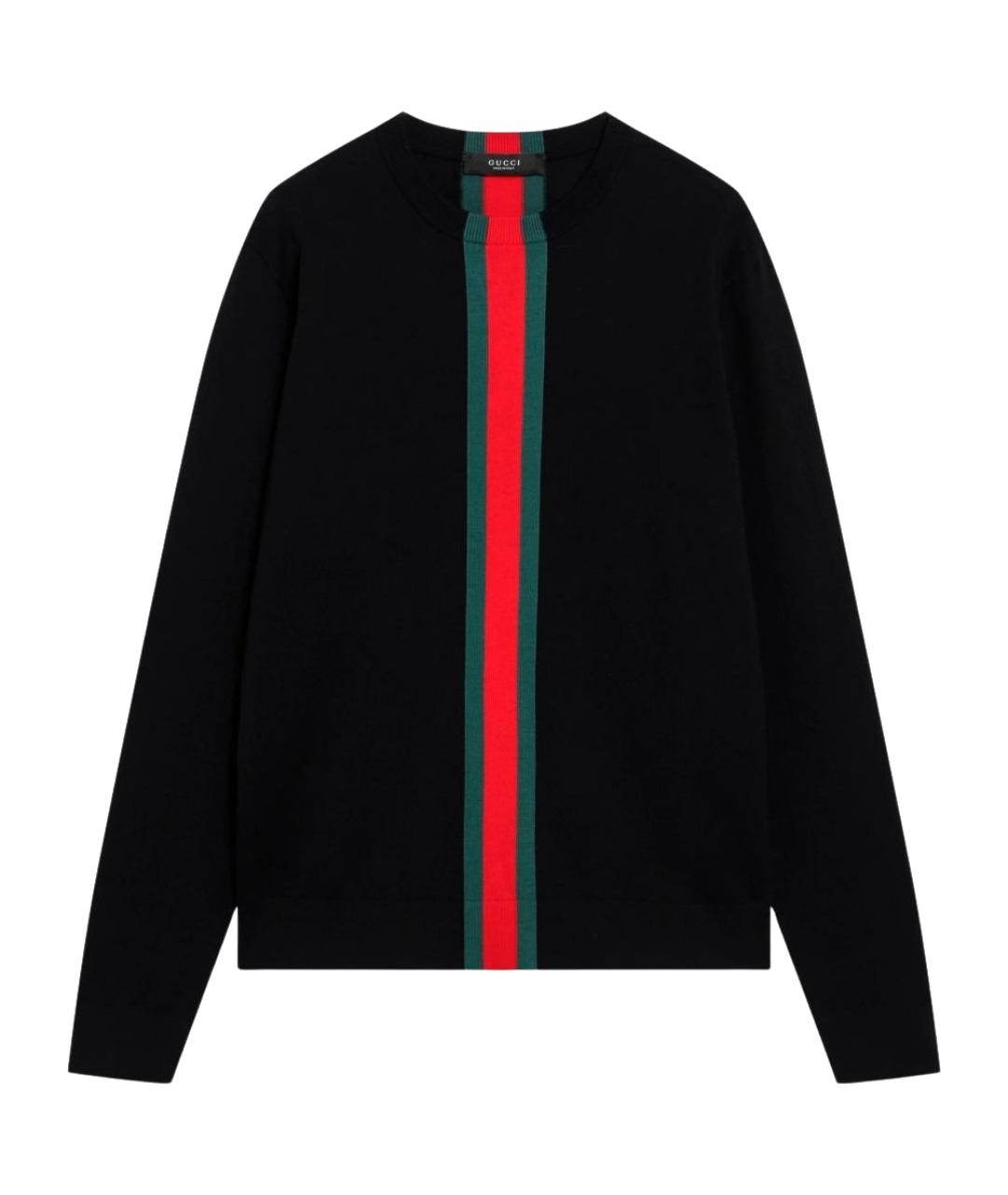 GUCCI Темно-синий хлопковый джемпер / свитер, фото 1