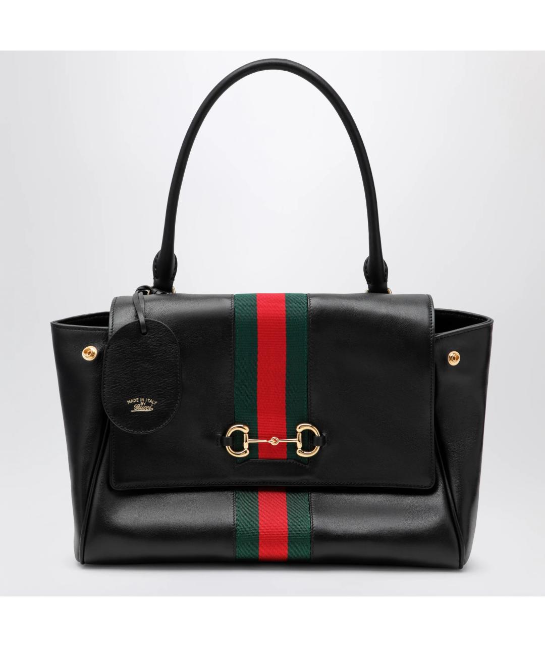 GUCCI Черная кожаная сумка через плечо, фото 3