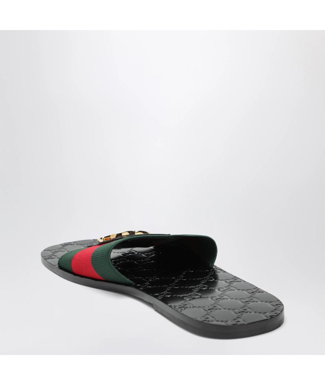 GUCCI Мульти текстильные шлепанцы, фото 2