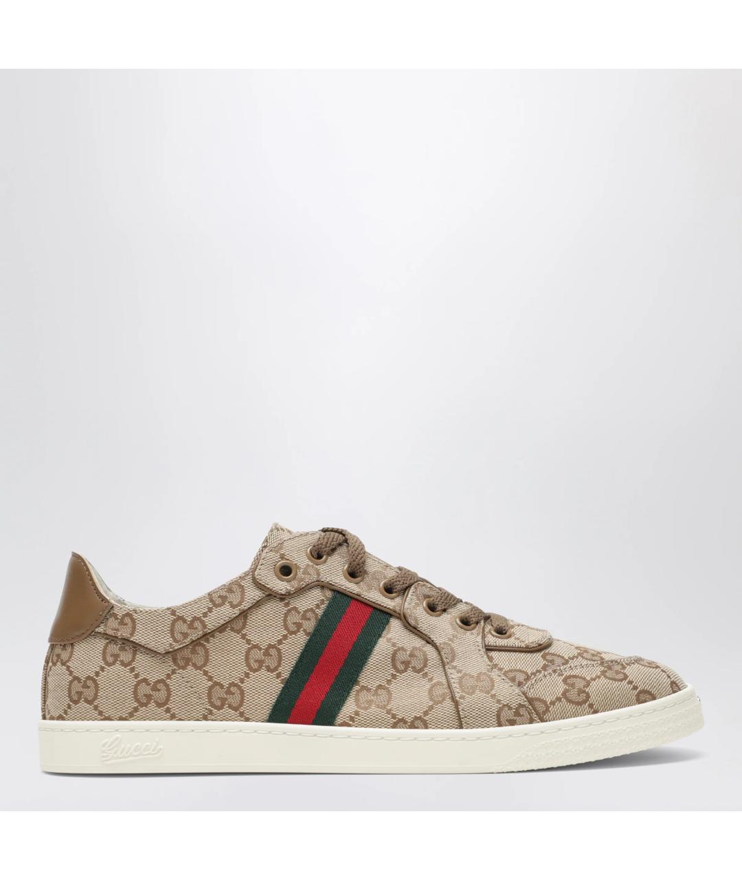 GUCCI Бежевые кеды, фото 3