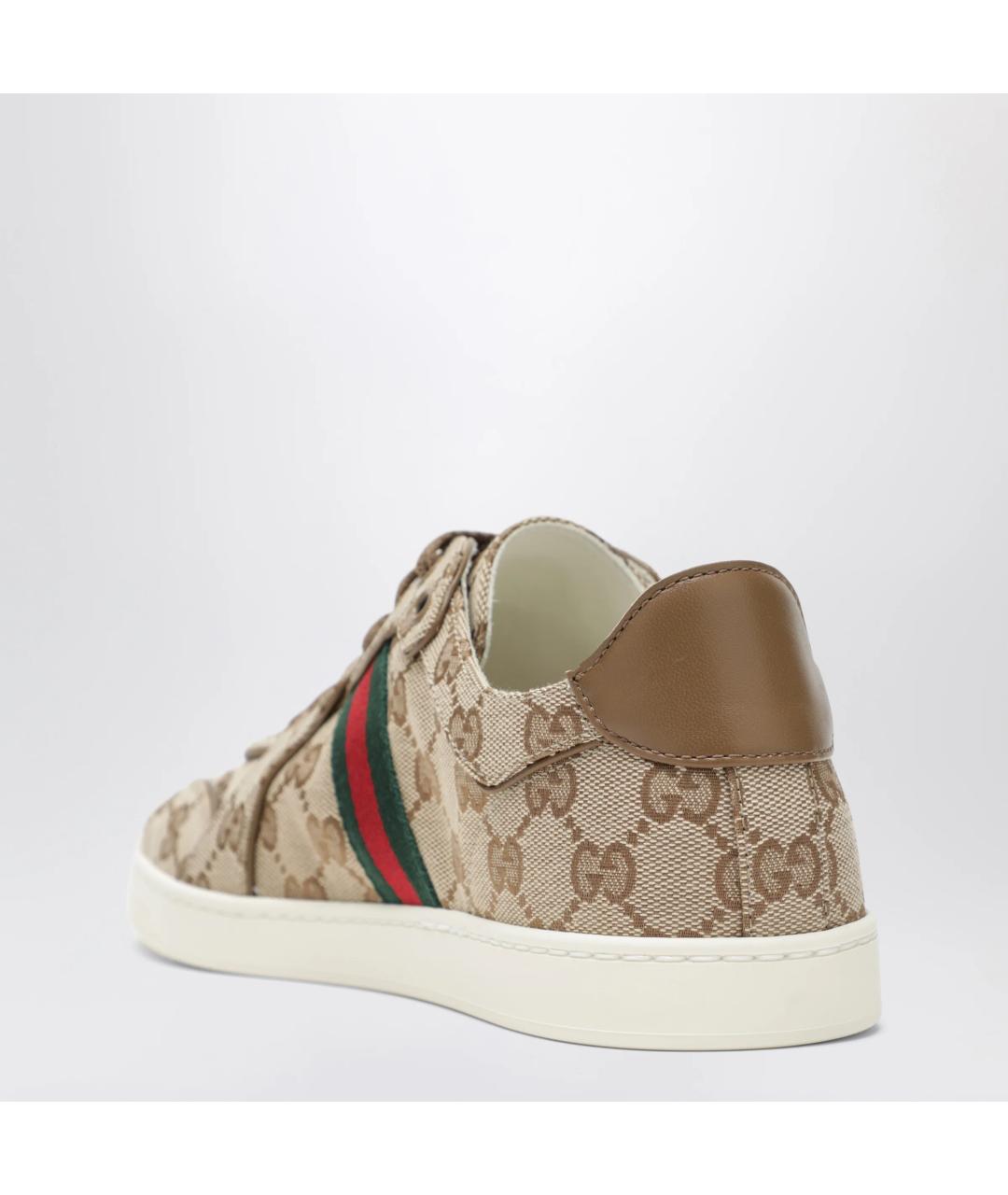 GUCCI Бежевые кеды, фото 2