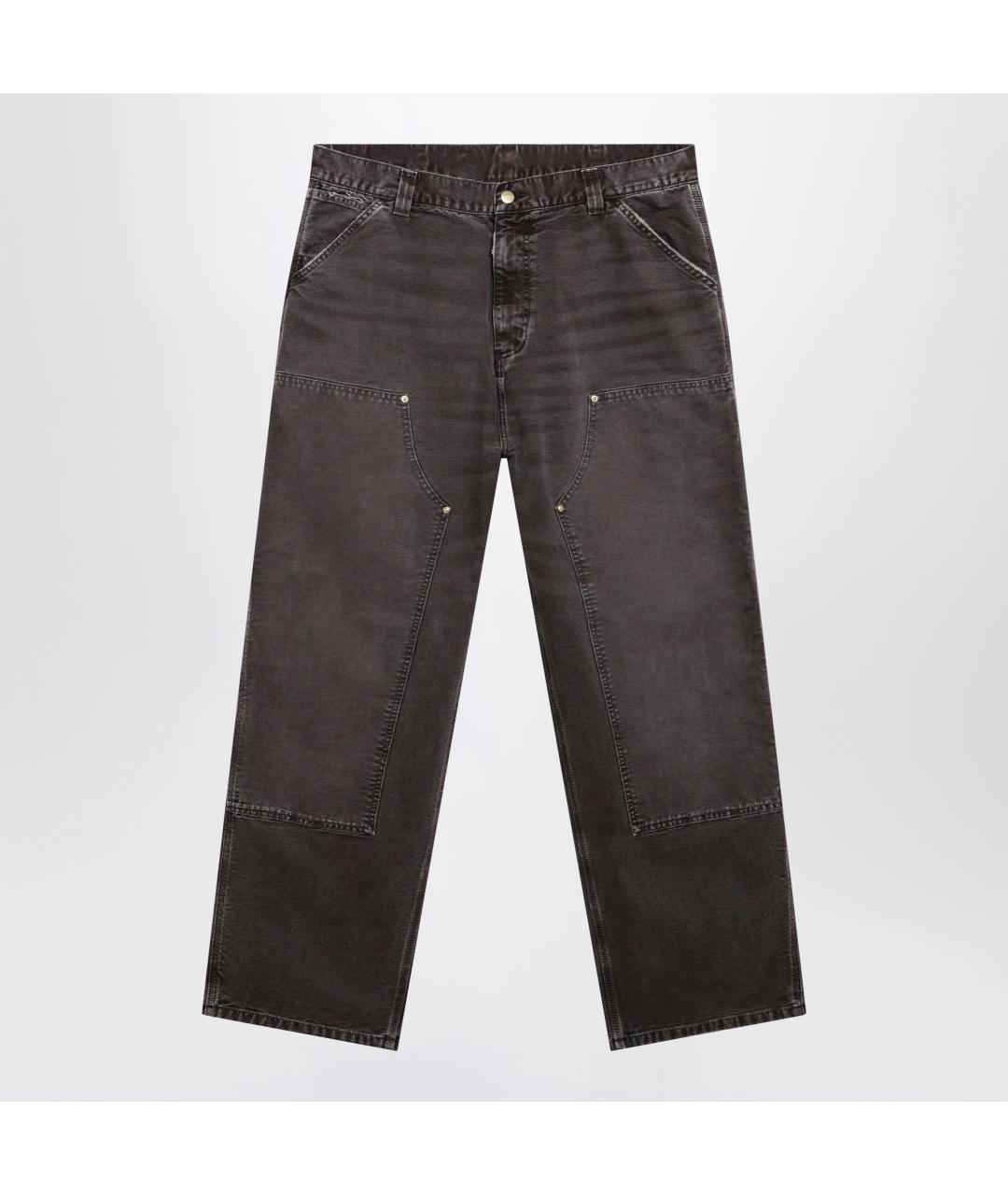 CARHARTT WIP Коричневые хлопковые прямые джинсы, фото 3